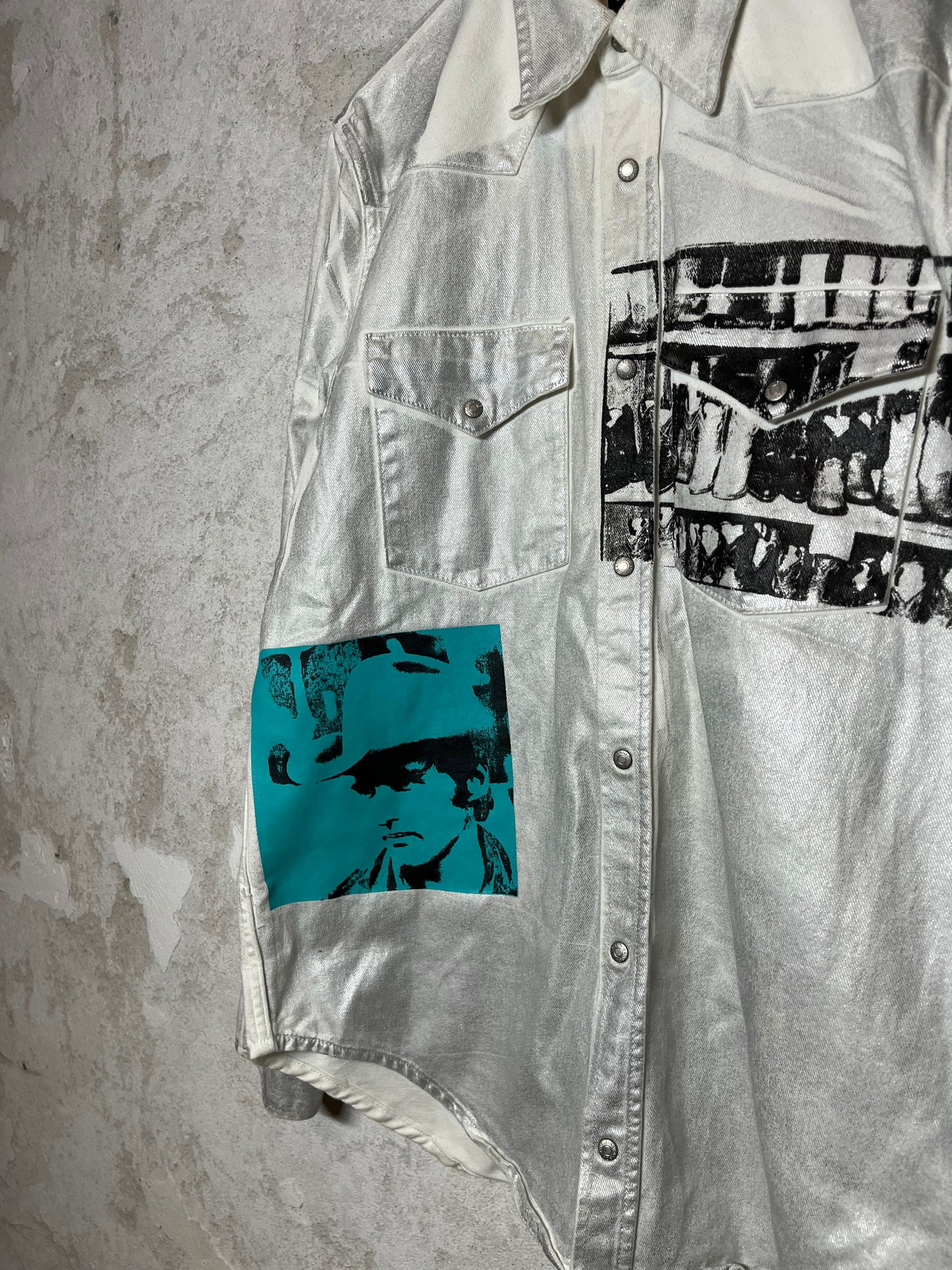 Calvin Klein x Andy Warhol by Raf Simons 205W39NYC metallic overshirt - XL