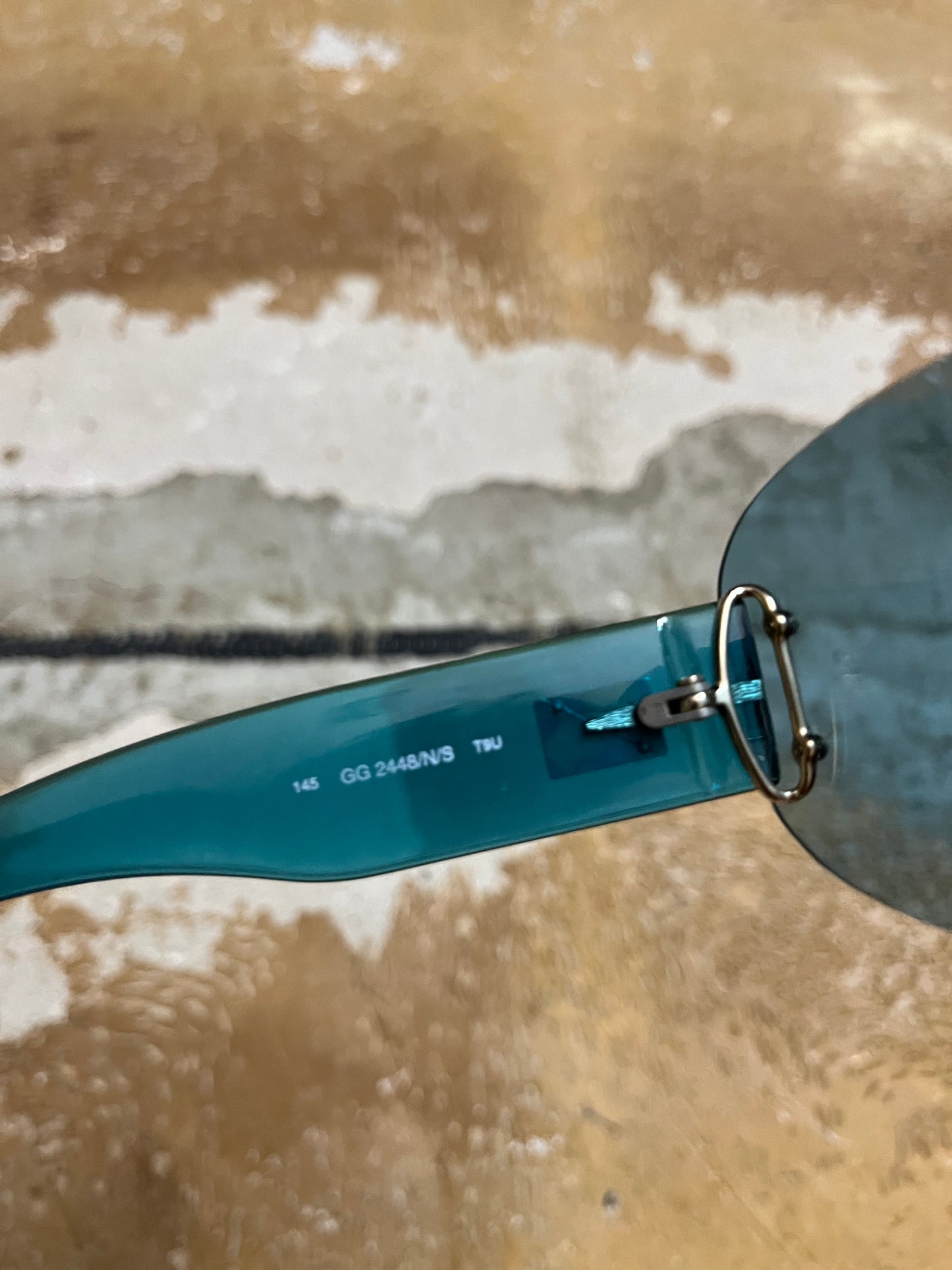 Gucci vintage blue sunglasses