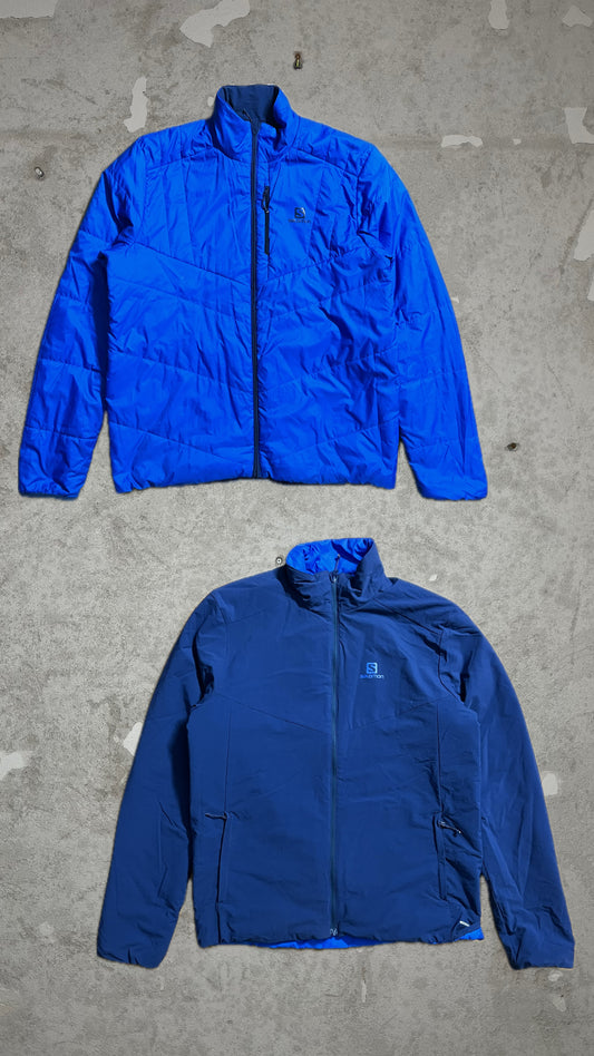 Salomon reversible down hiking jacket - L