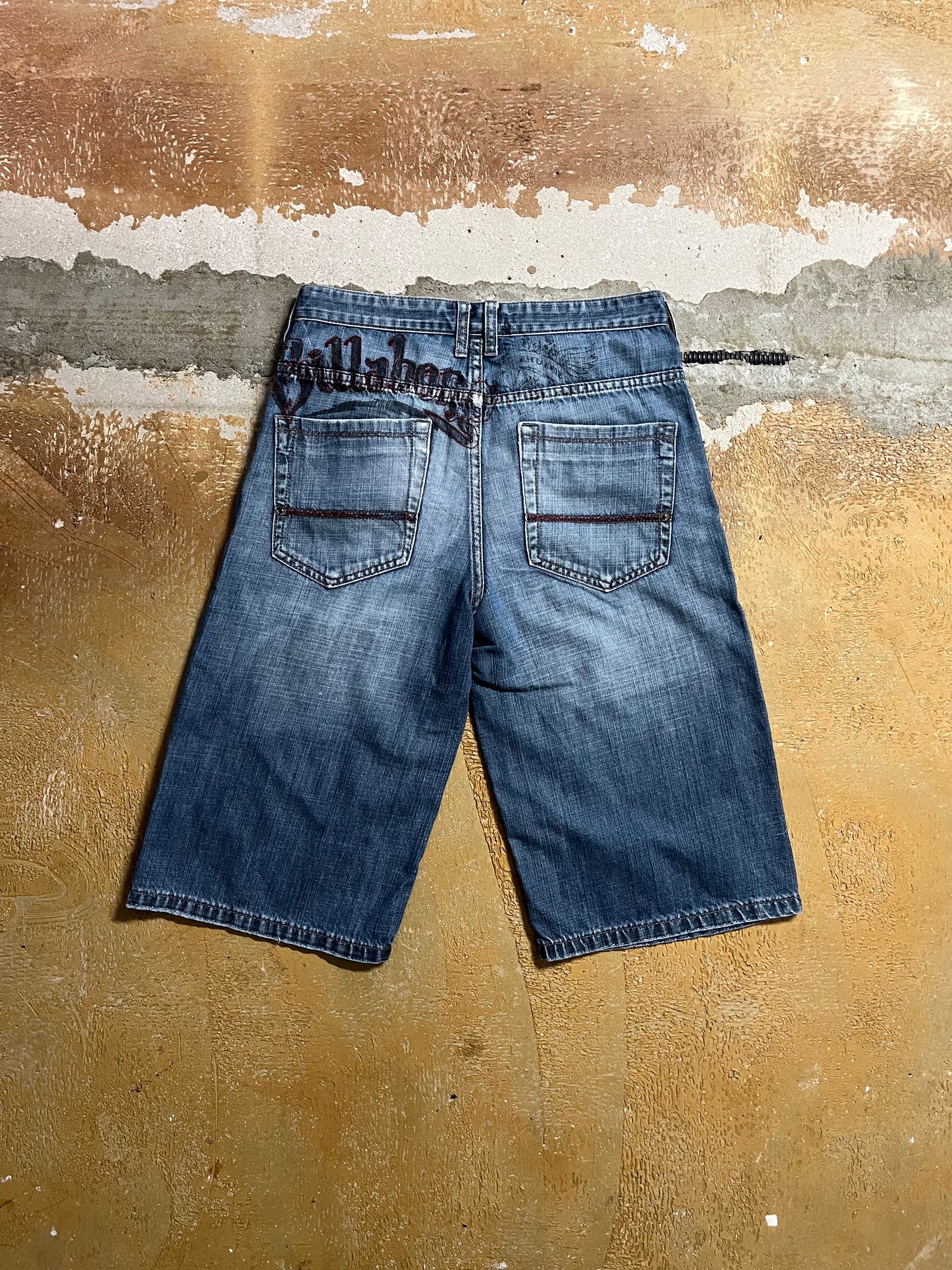 Billabong vintage denim embroidered shorts - XS