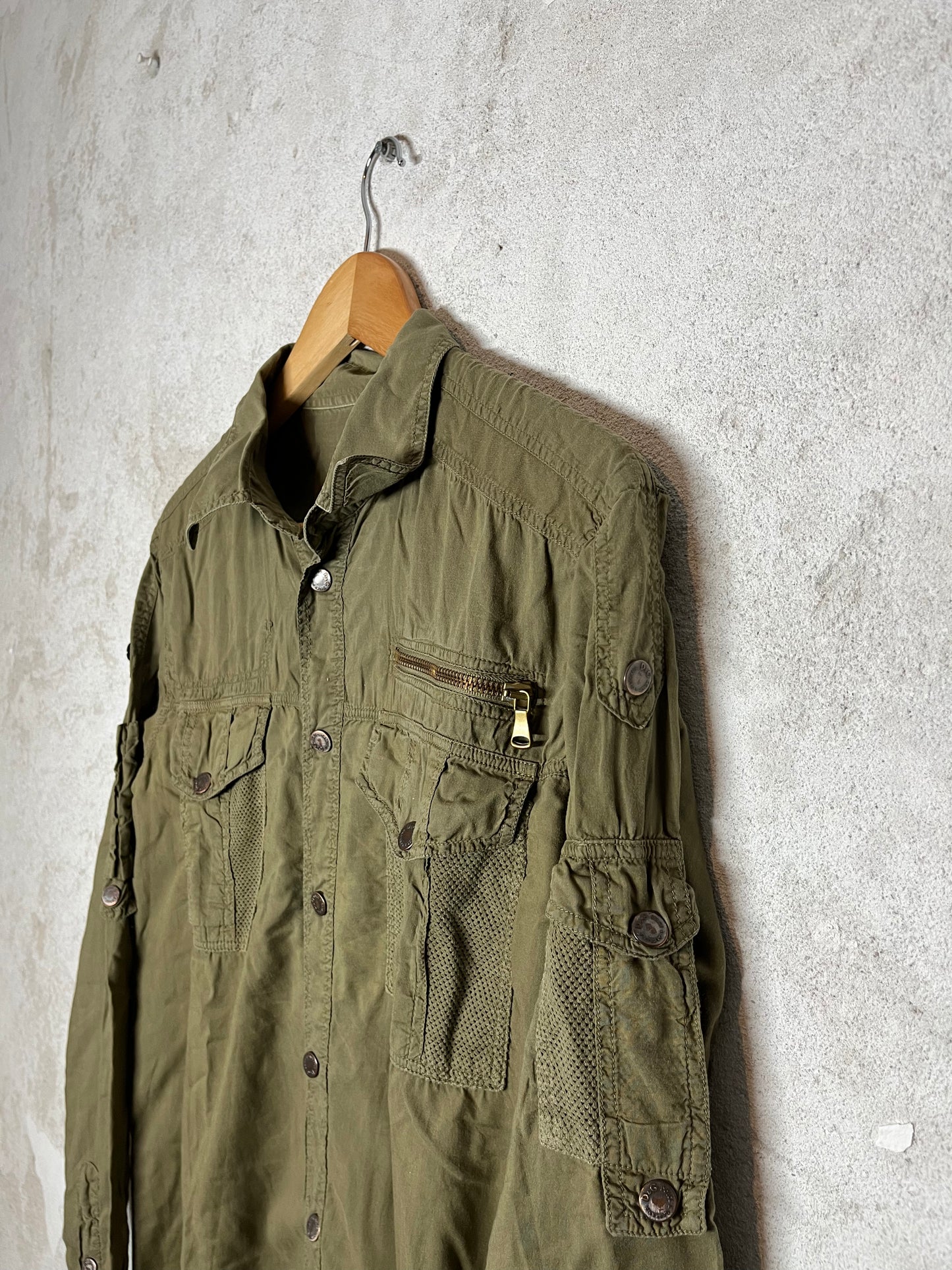 Dolce & Gabbana 2000s cargo multipocket shirt - M