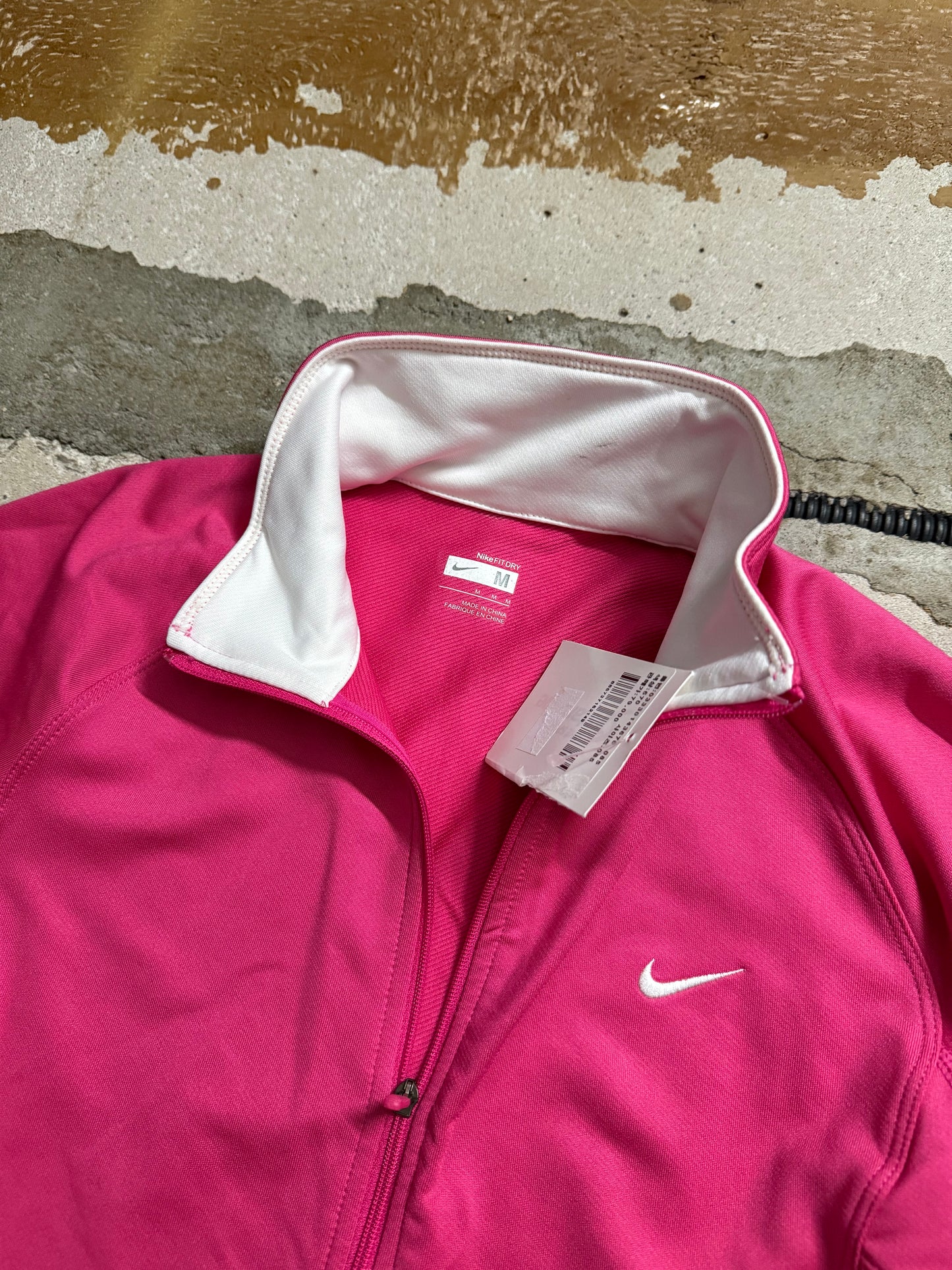 Vintage deadstock pink Nike zip-up sweater - XS