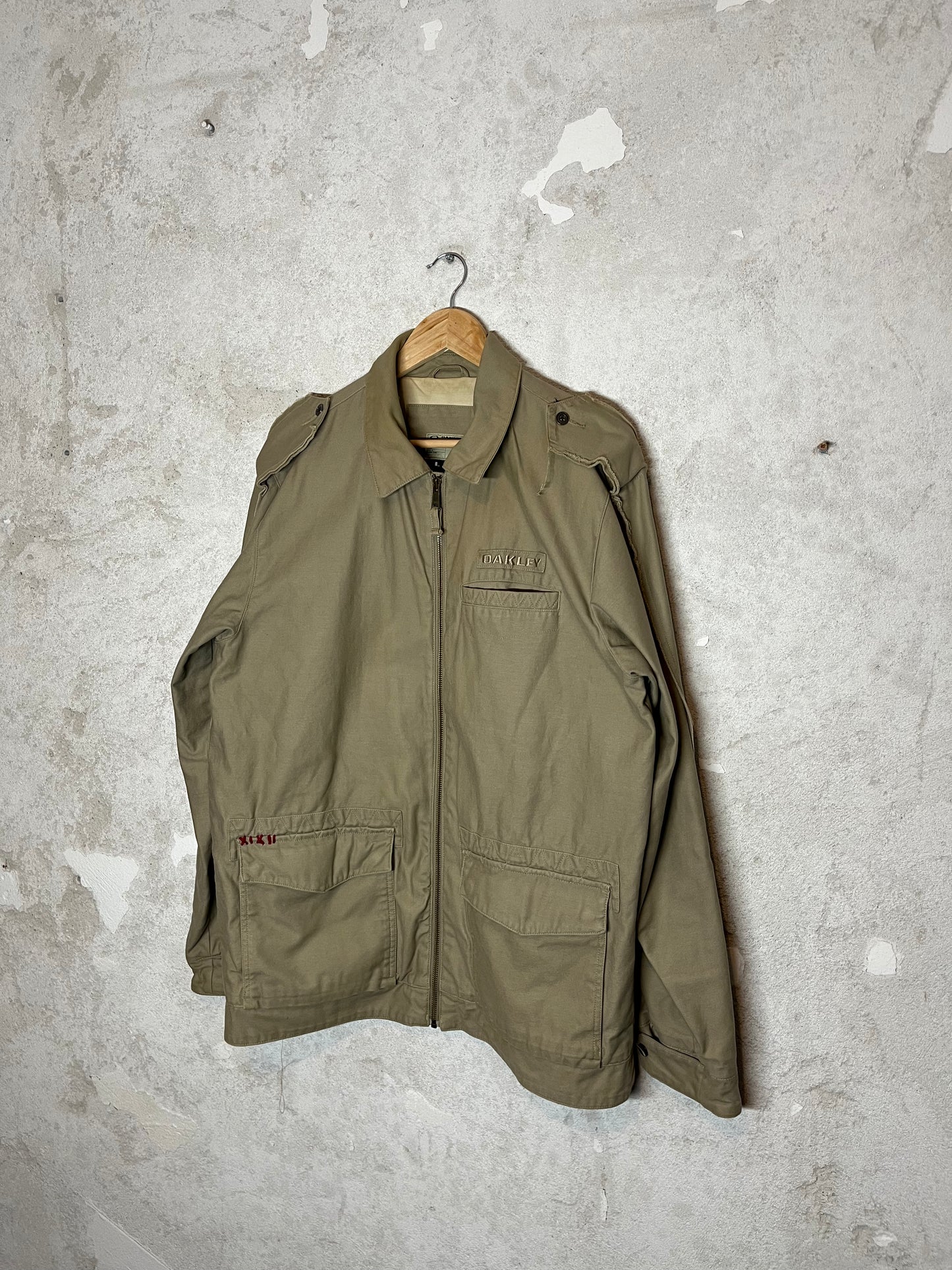 Oakley vintage archive rare eye painted canvas coat - L
