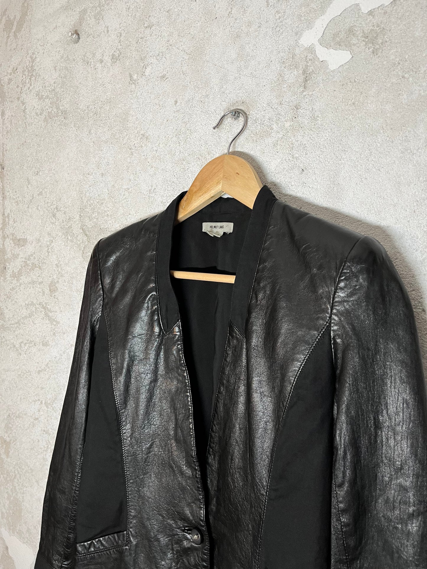 Helmut Lang vintage sheepskin leather jacket