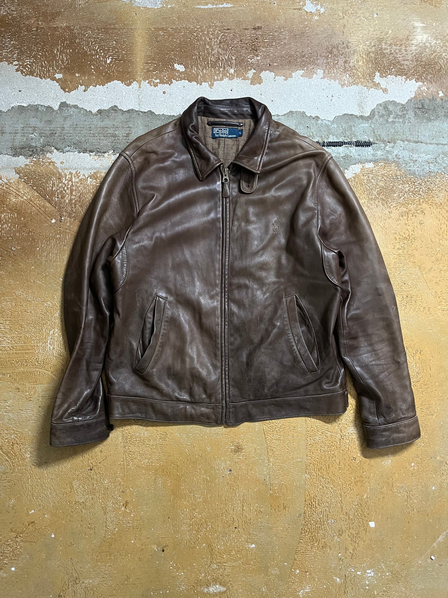 Ralph Lauren Lambskin patina jacket - L