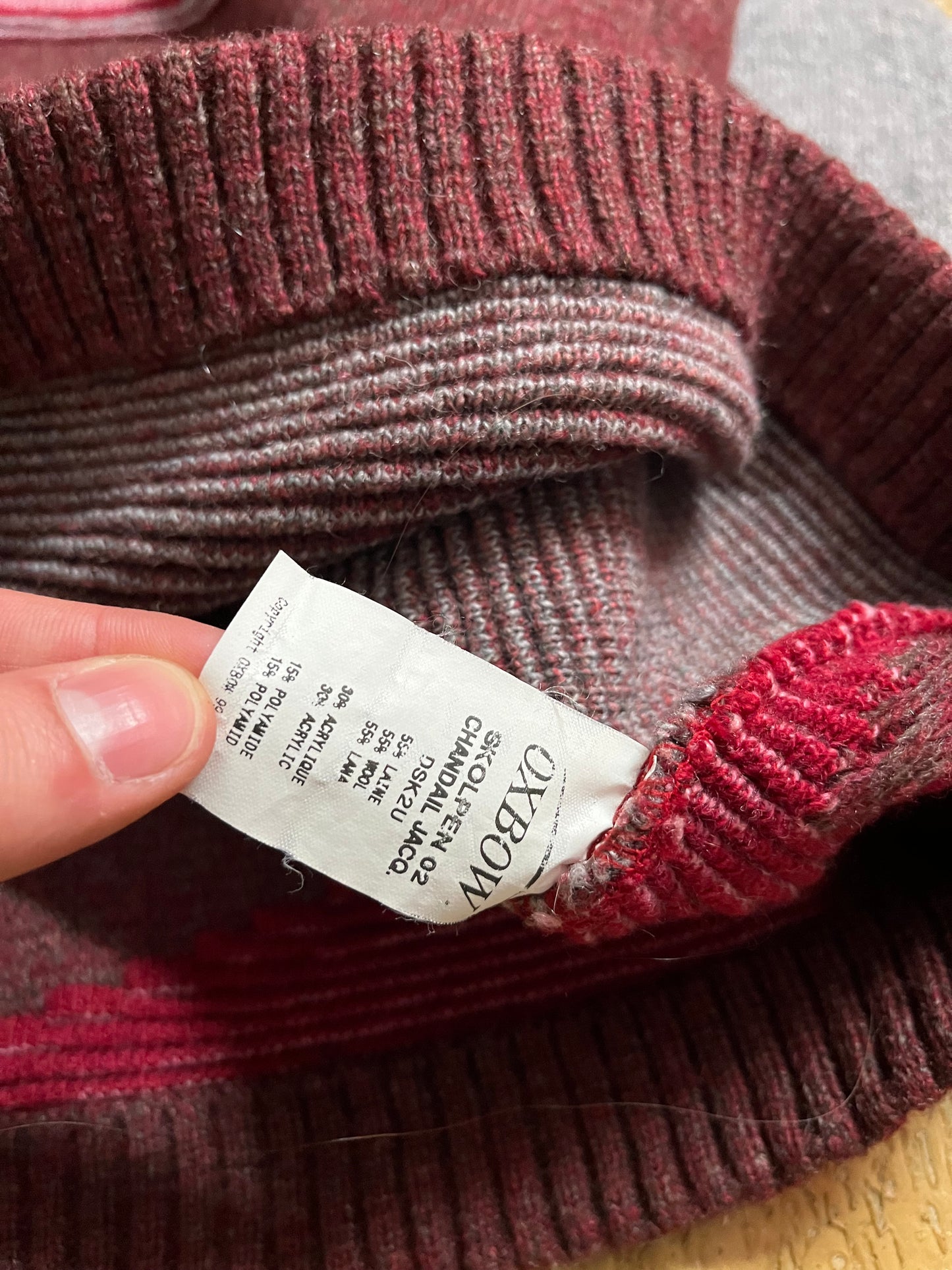 Oxbow vintage ski heavy knit sweater - S