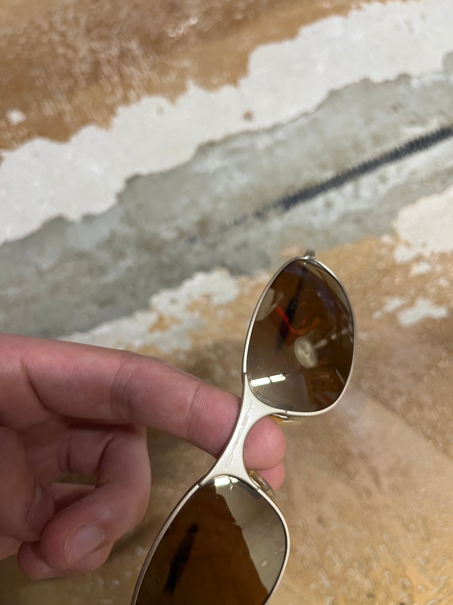 Oakley metal frame sunglasses vintage