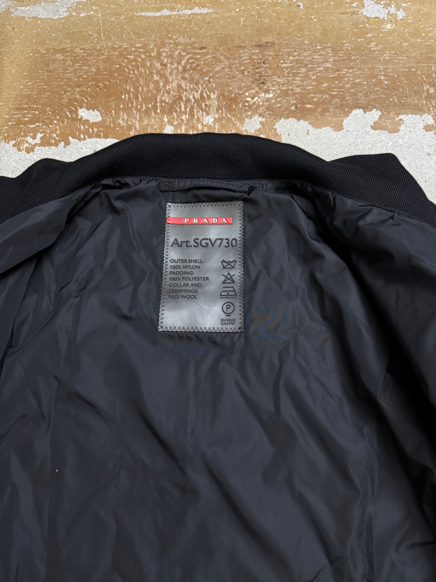 Prada vintage liner red tab jacket - M