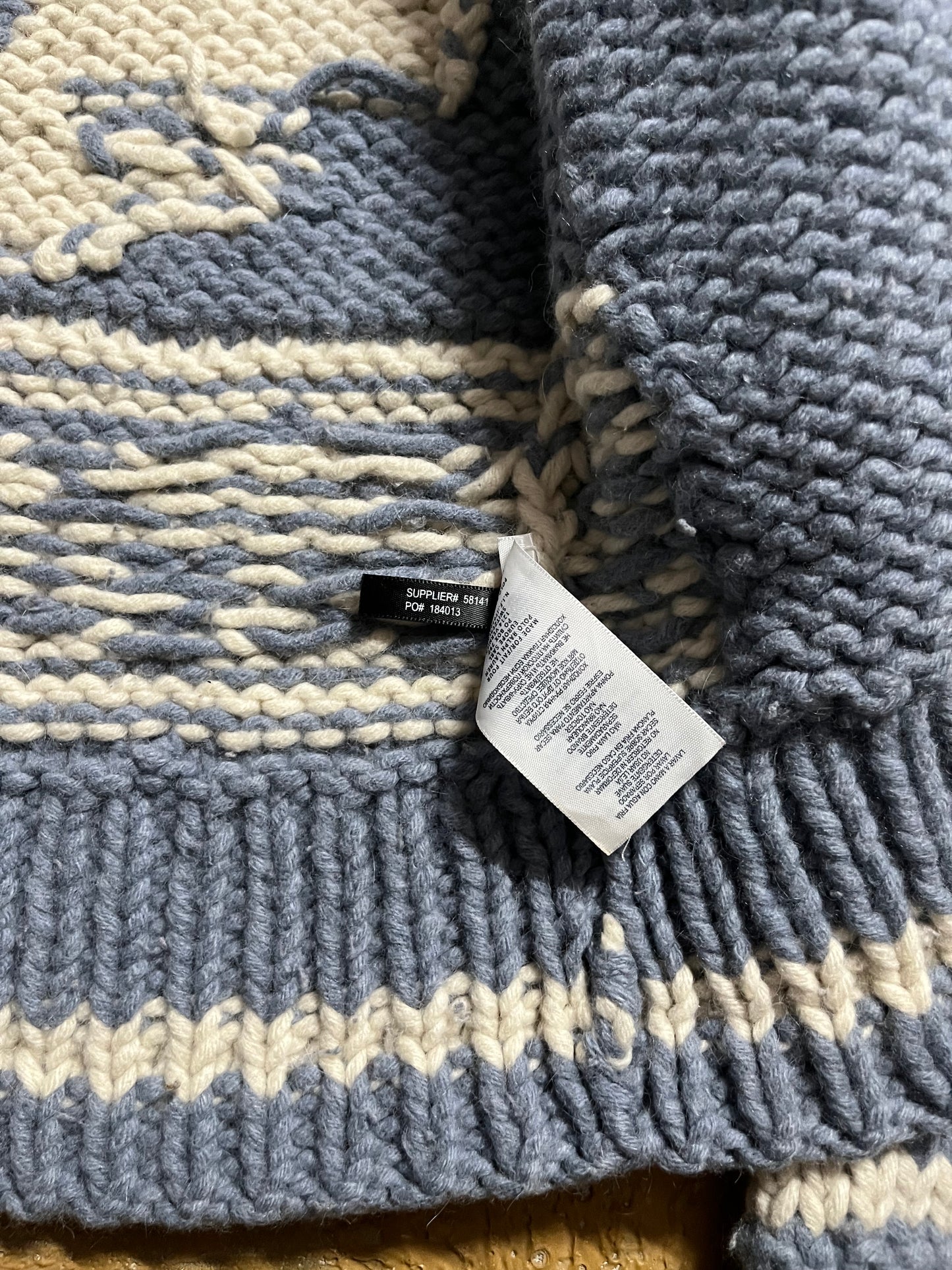 Ralph Lauren Double RL whale Hand Knit sweater - S