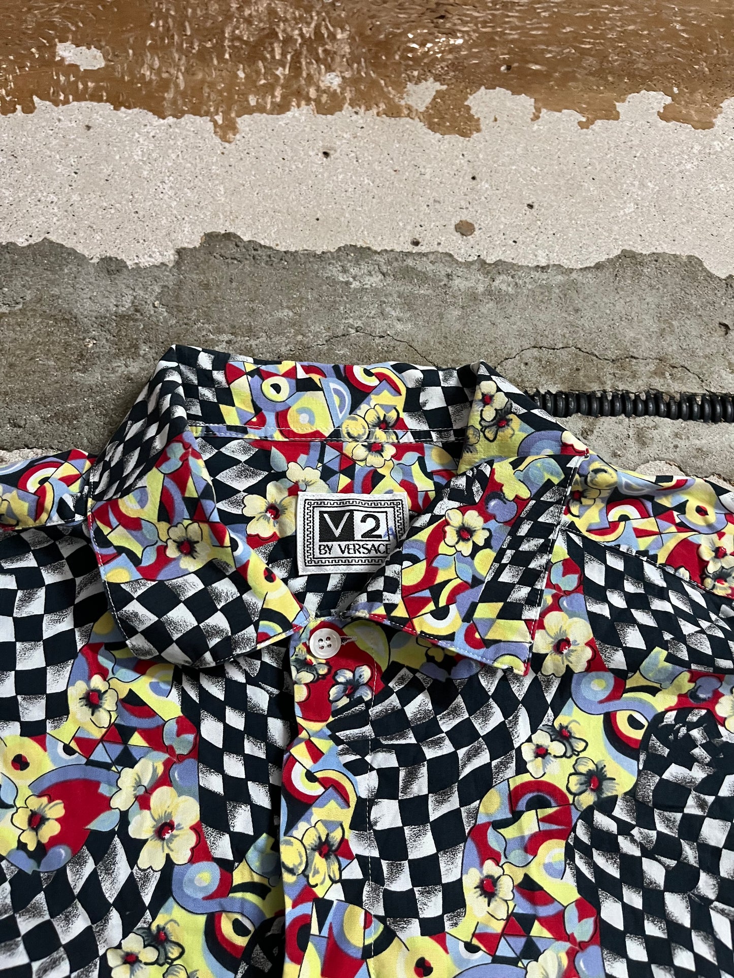 Versace V2 multicolor psychedelic shirt - XL