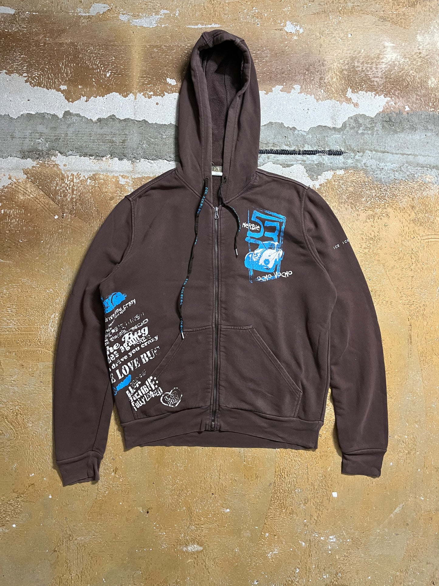 Iceberg Volkswagen hoodie brown zip-up - L