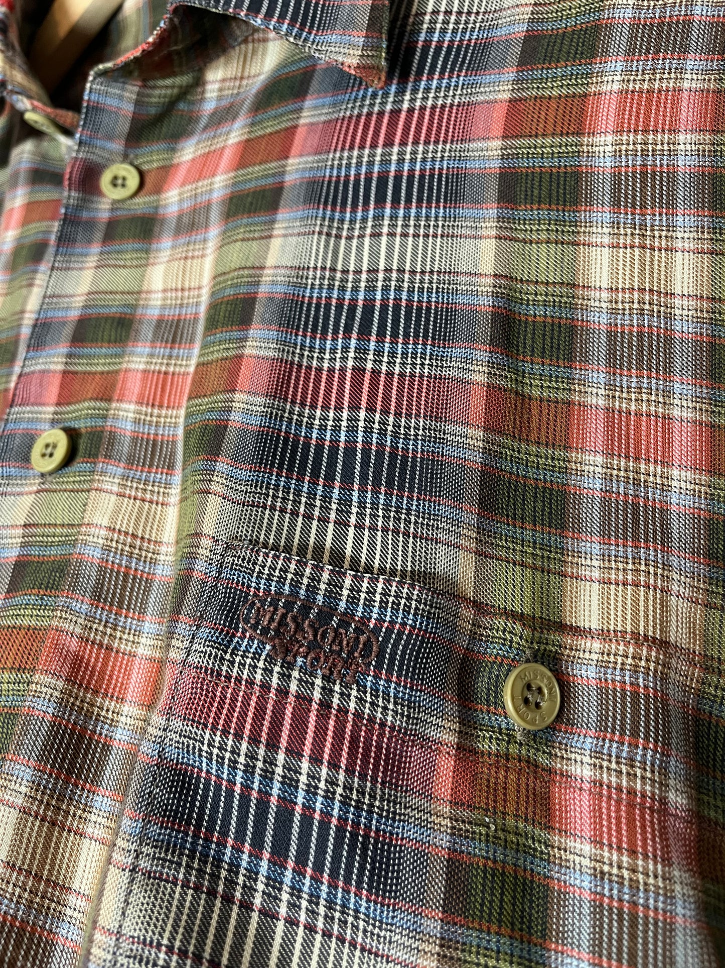 Missoni vintage 90s 2000s checkered shirt