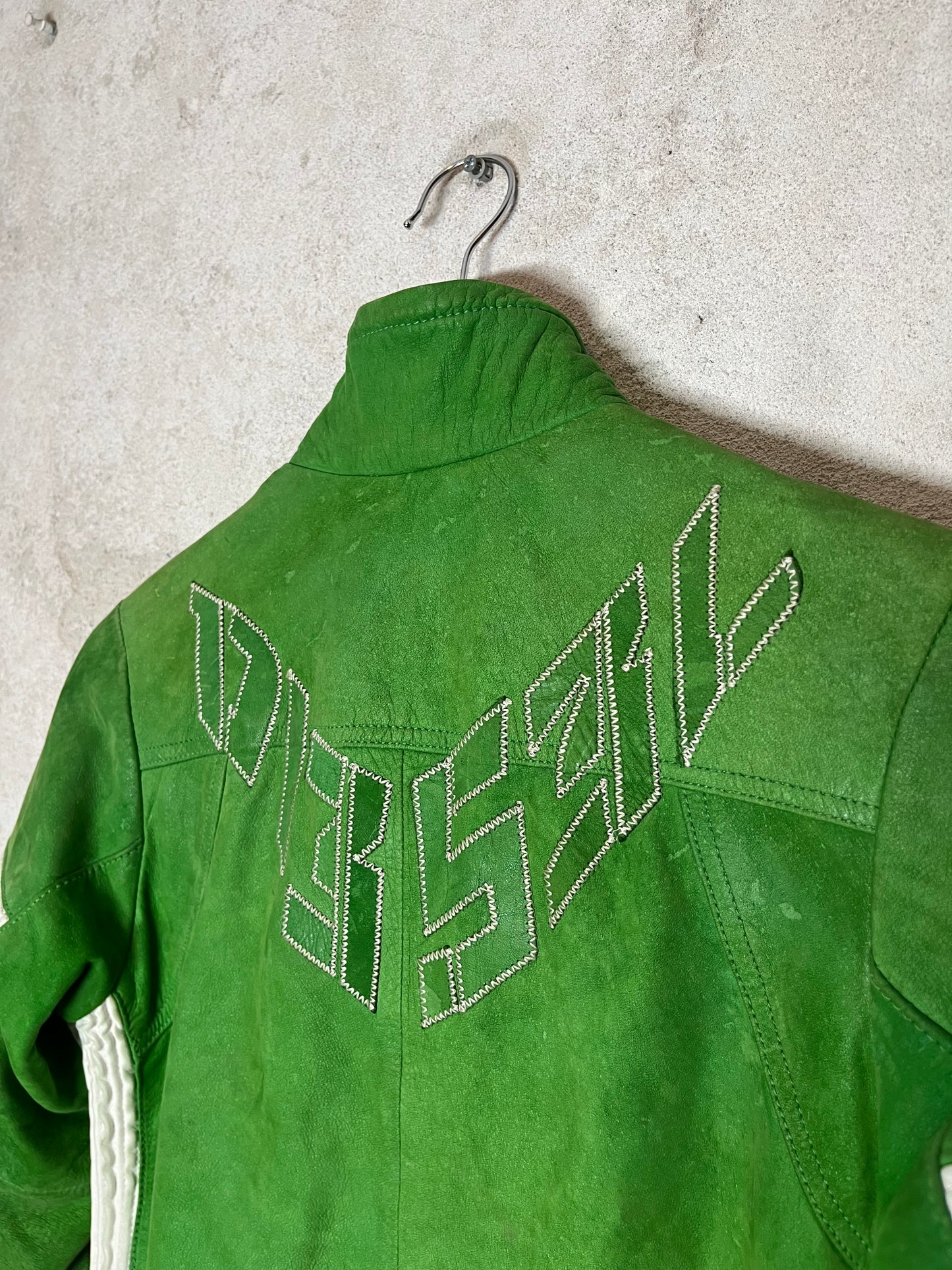 Diesel vintage leather motor jacket - M