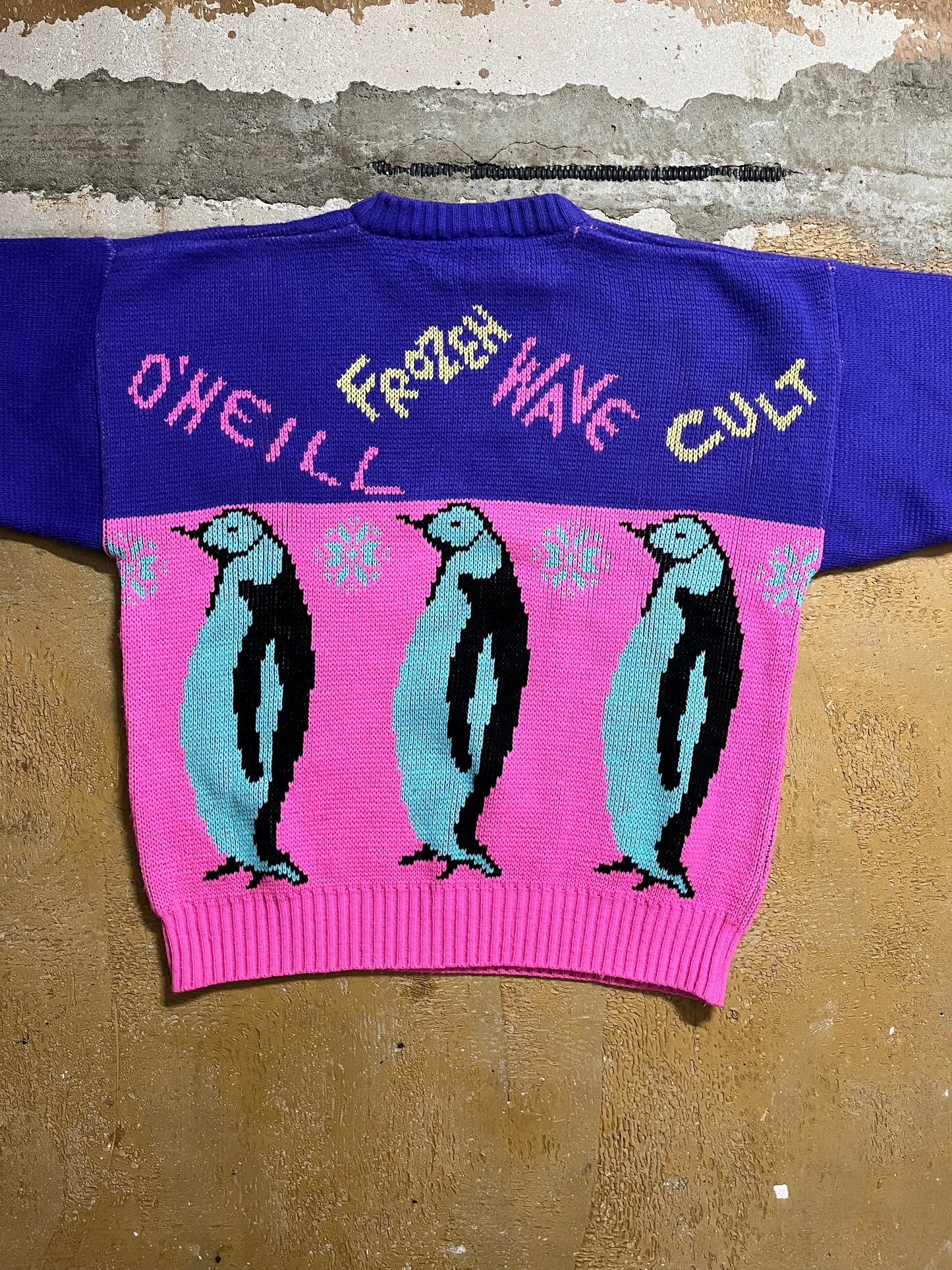 O’neill vintage ski 90s funky knit sweater - S