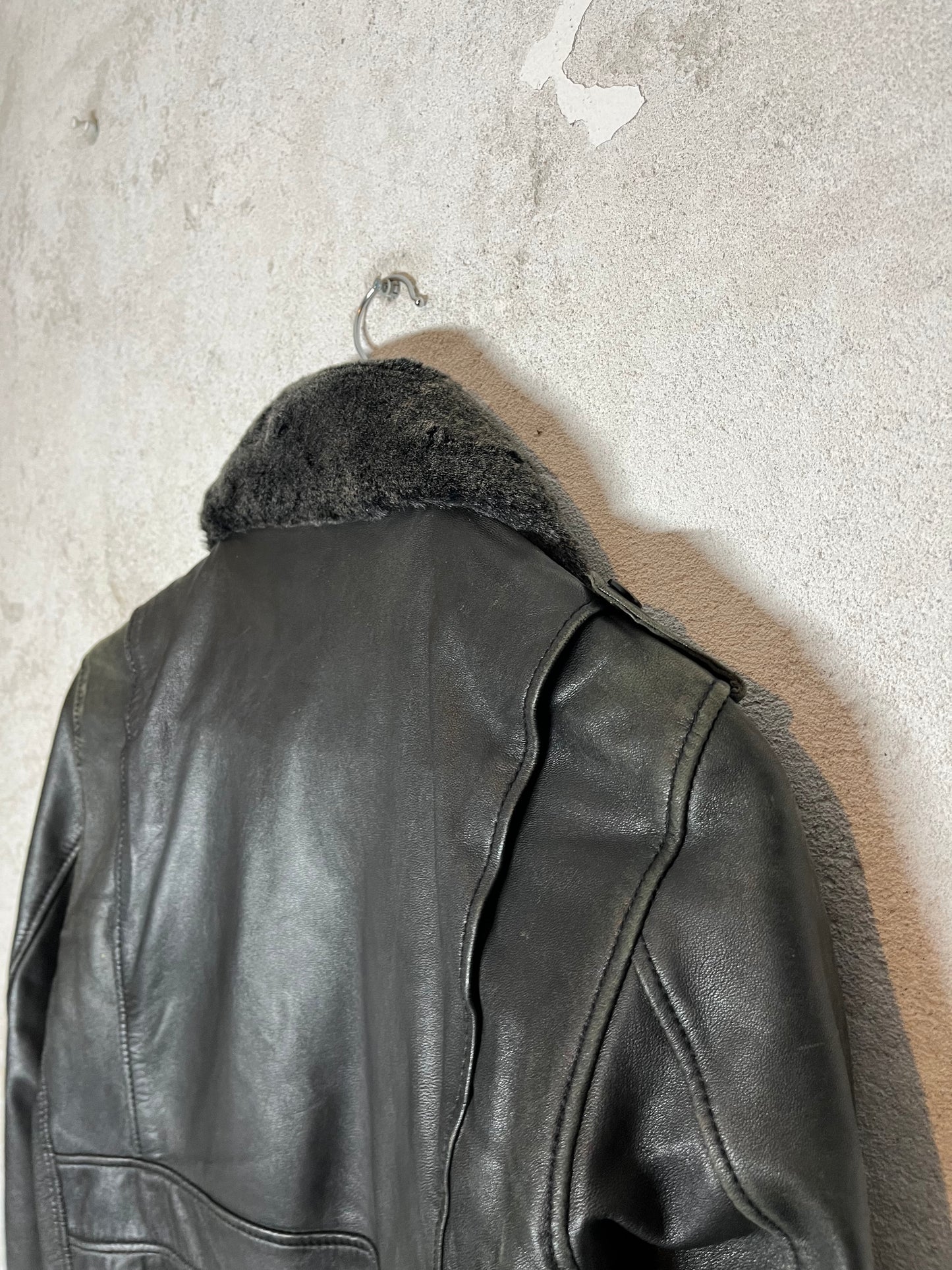 Schott NYC vintage leather motor race jacket - S