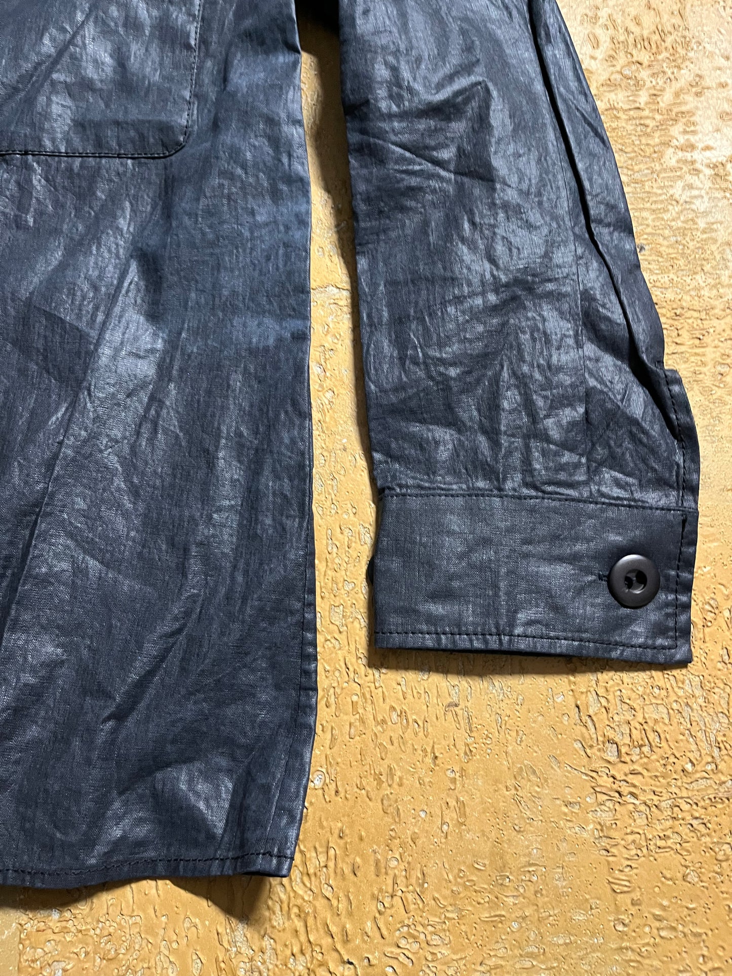 Bottega Venete waxed cotton military overshirt - XS