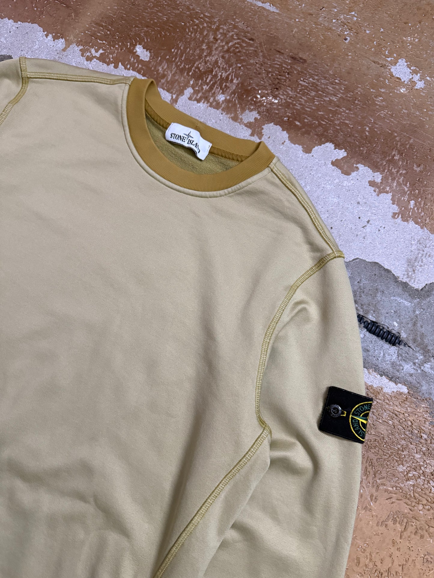 Stone Island yellow sweatshirt - M
