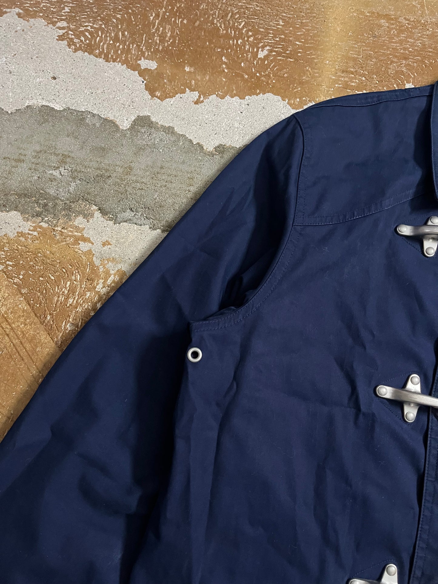 Ralph Lauren cotton metal fireman clasp trench coat - S