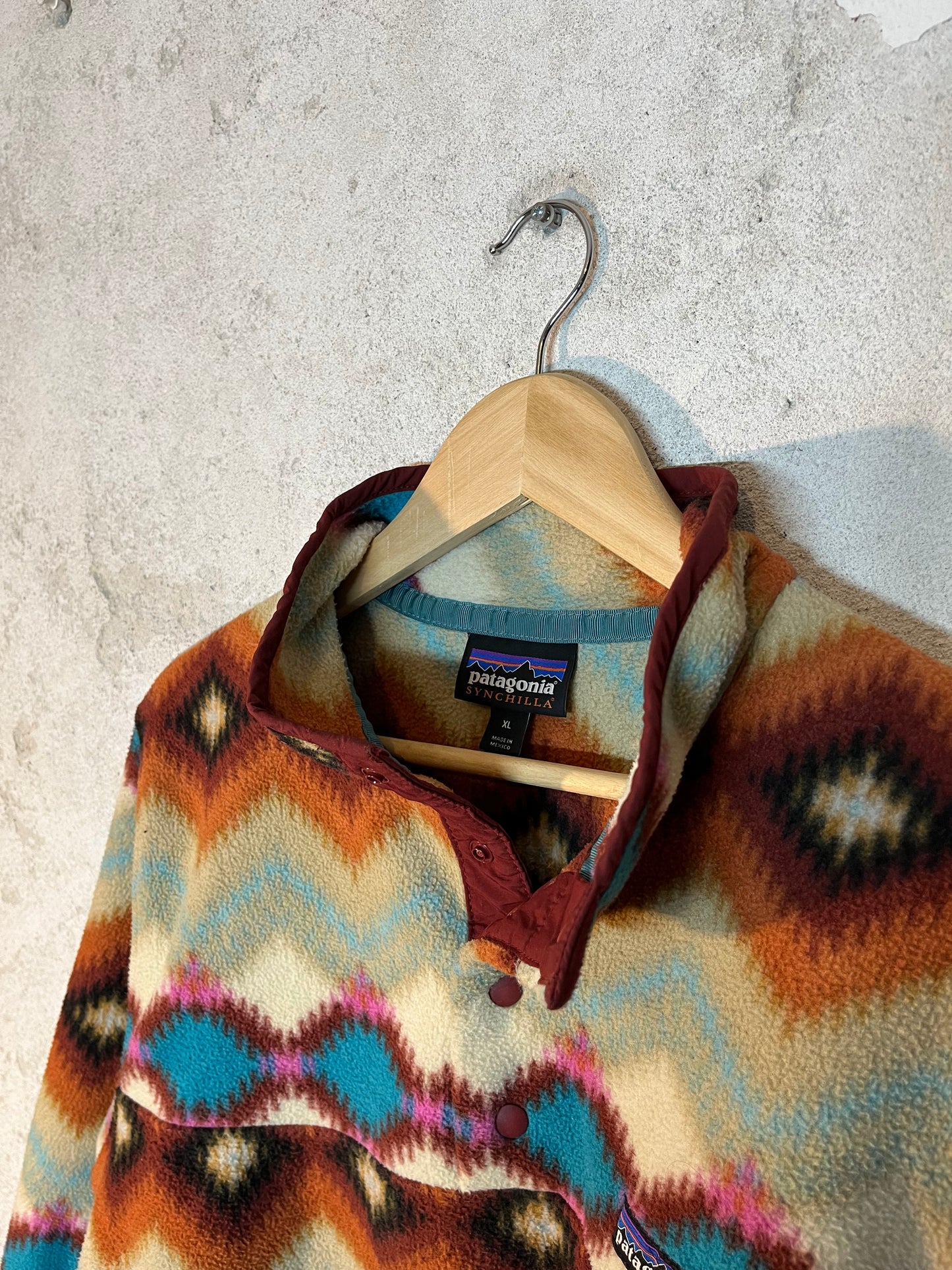Patagonia Synchilla multicolor fleece sweater - XL
