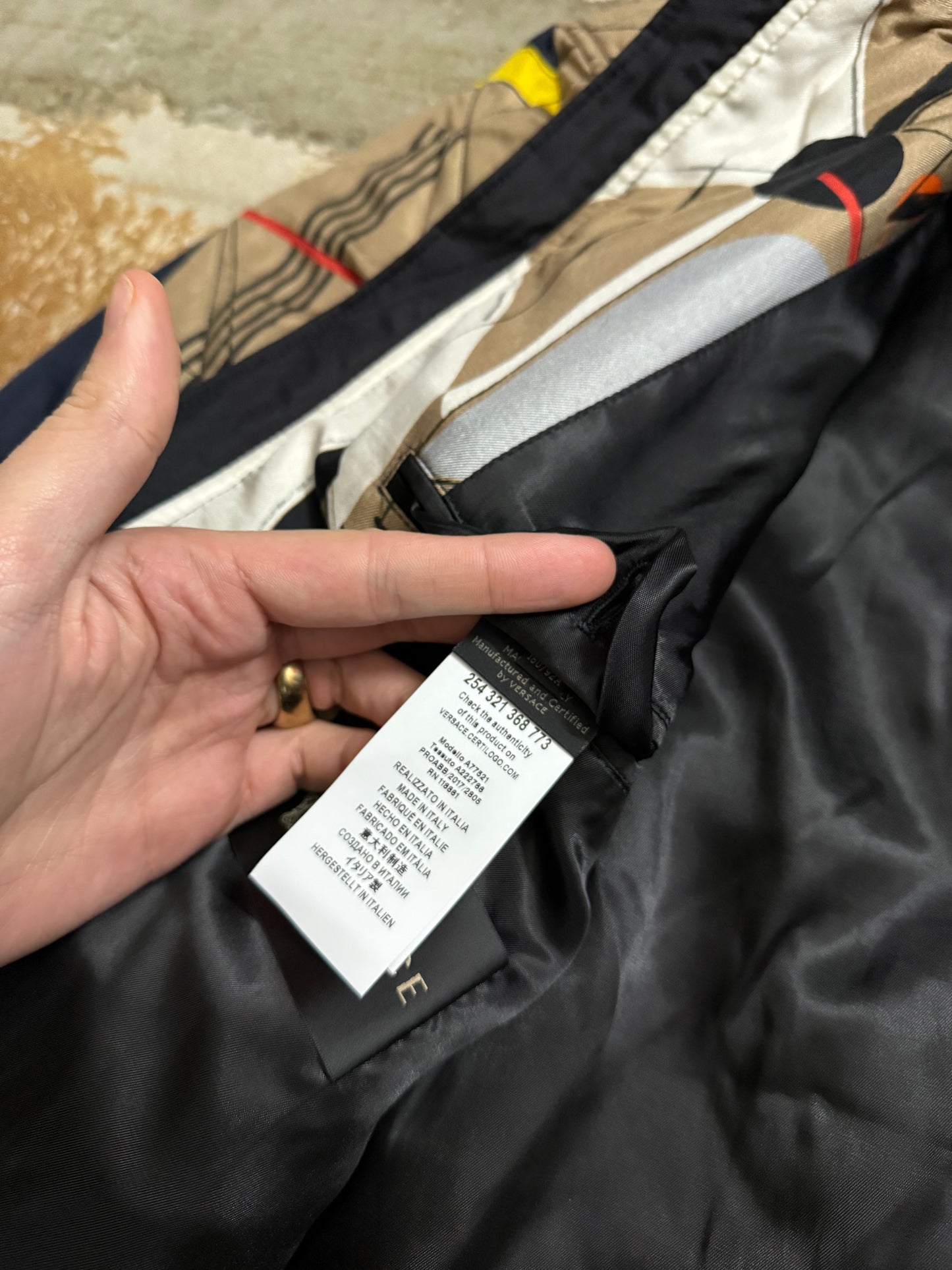 Versace vintage baroque bomber jacket - M