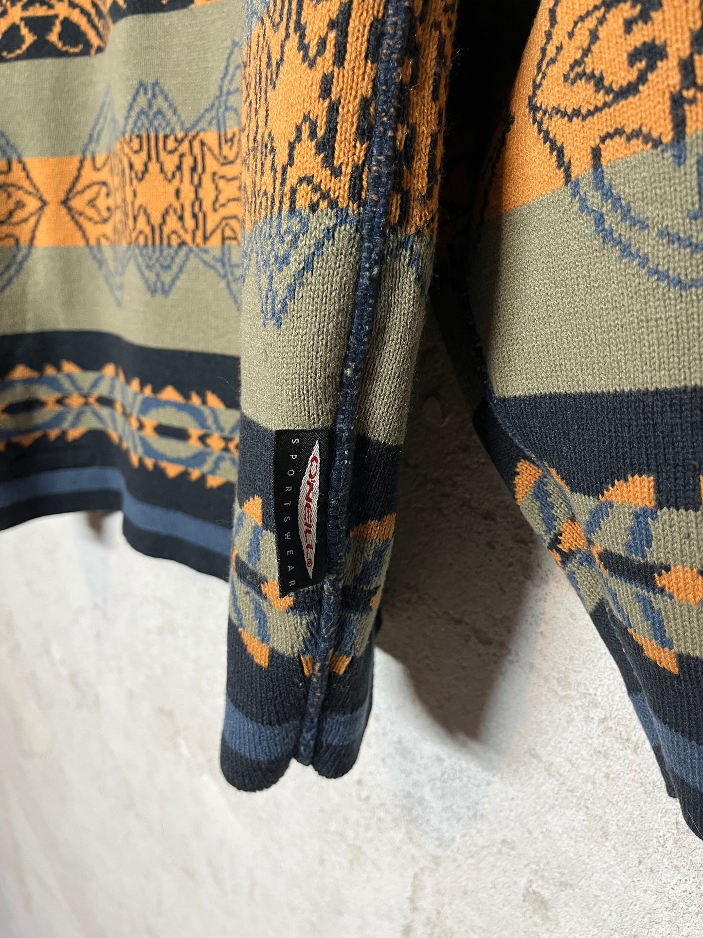 O’neill rare vintage reversible funky knit sweater - M