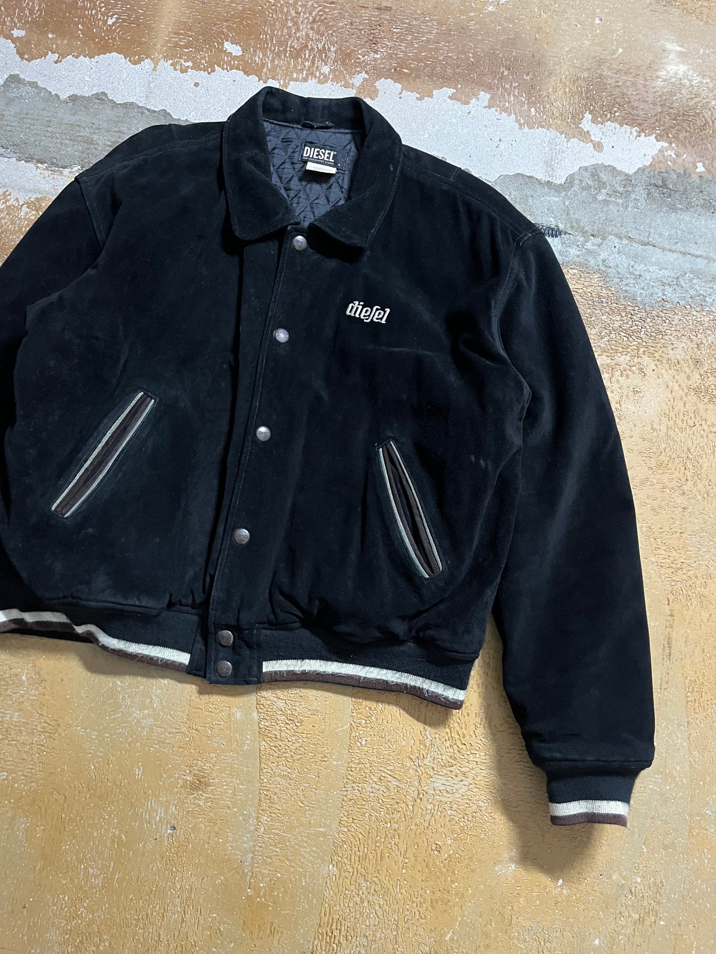 Diesel leather bomber jacket - S