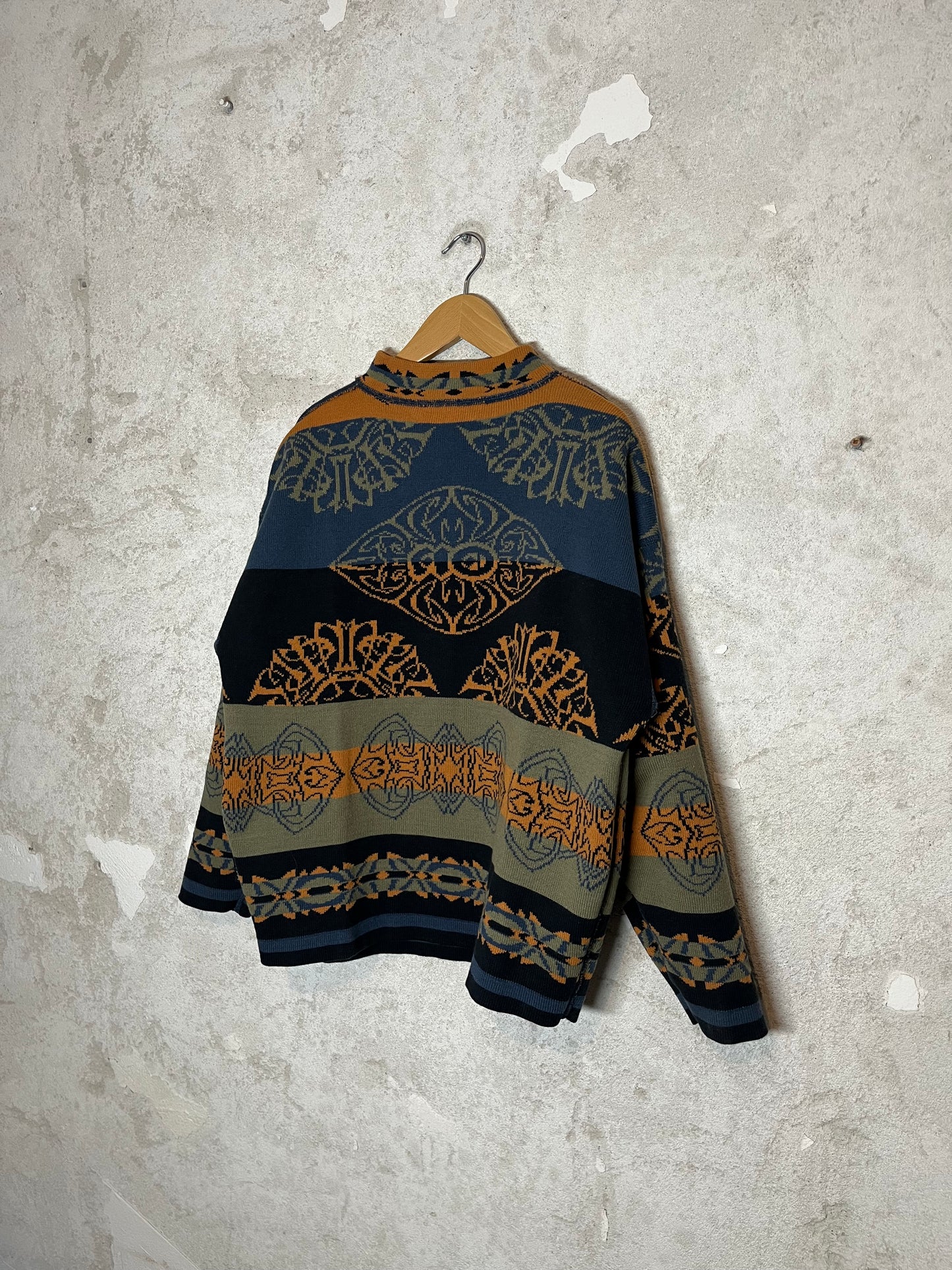 O’neill rare vintage reversible funky knit sweater - M