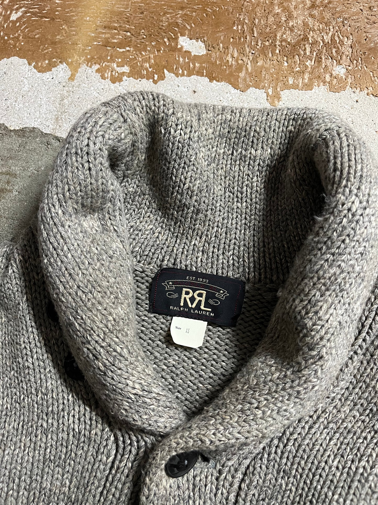 Ralph Lauren Double RL knit shawl cardigan - XS