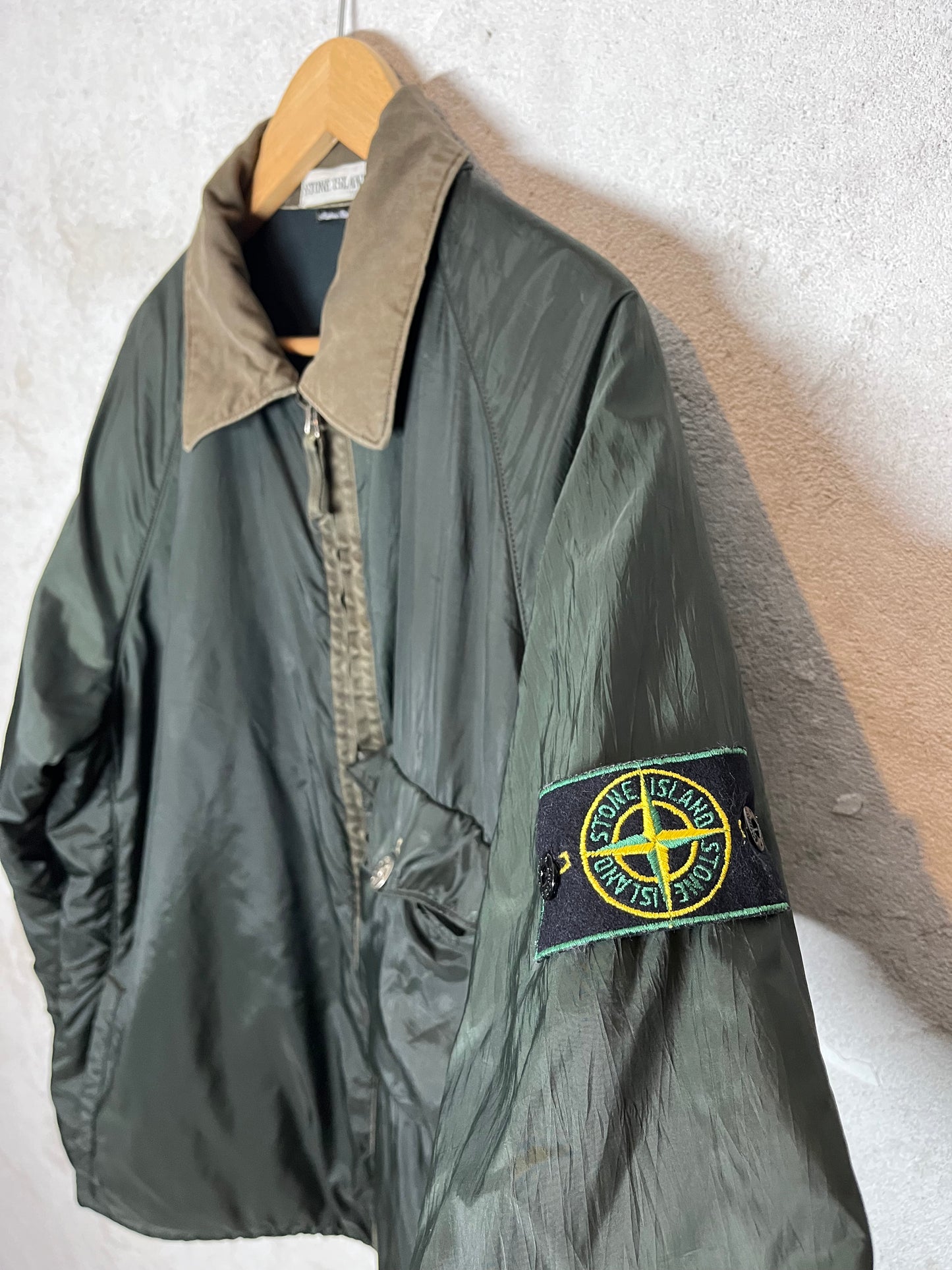 Stone Island vintage 2000 fleece lined jacket - XXL