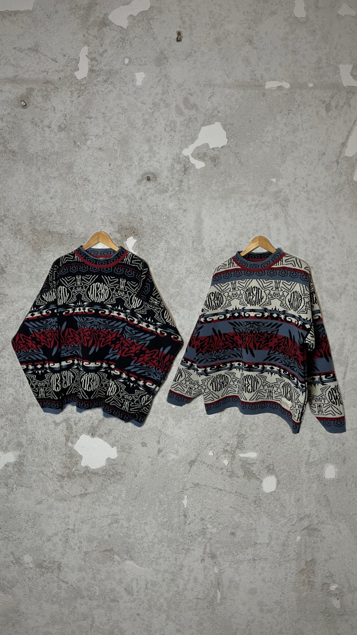 O’neill vintage reversible knit sweater - XL