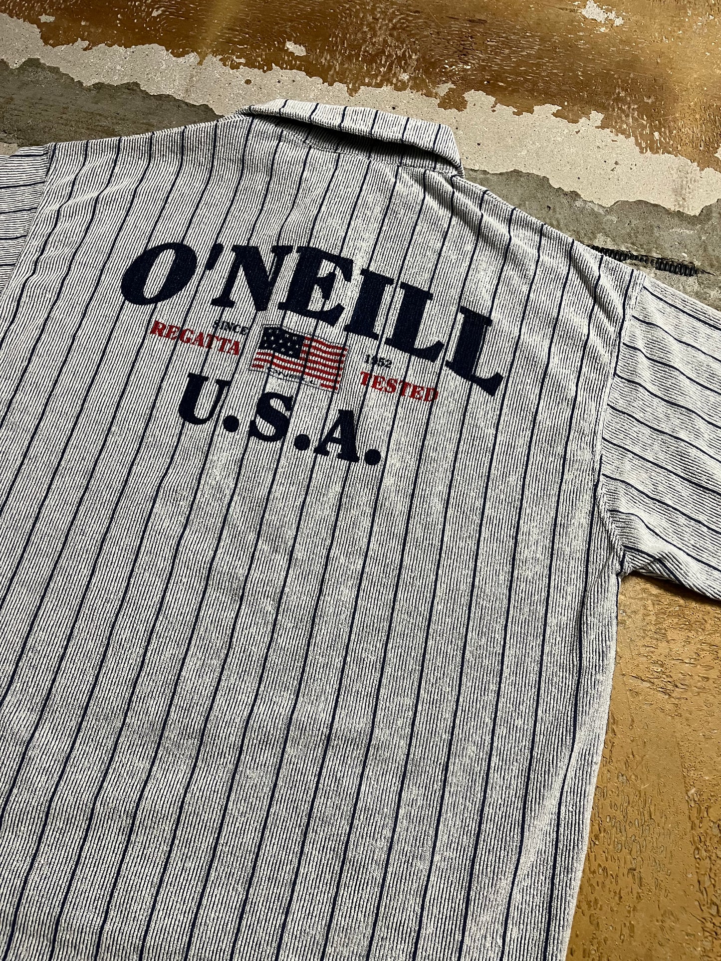 O’neill Nautical wear vintage longsleeve polo shirt - M