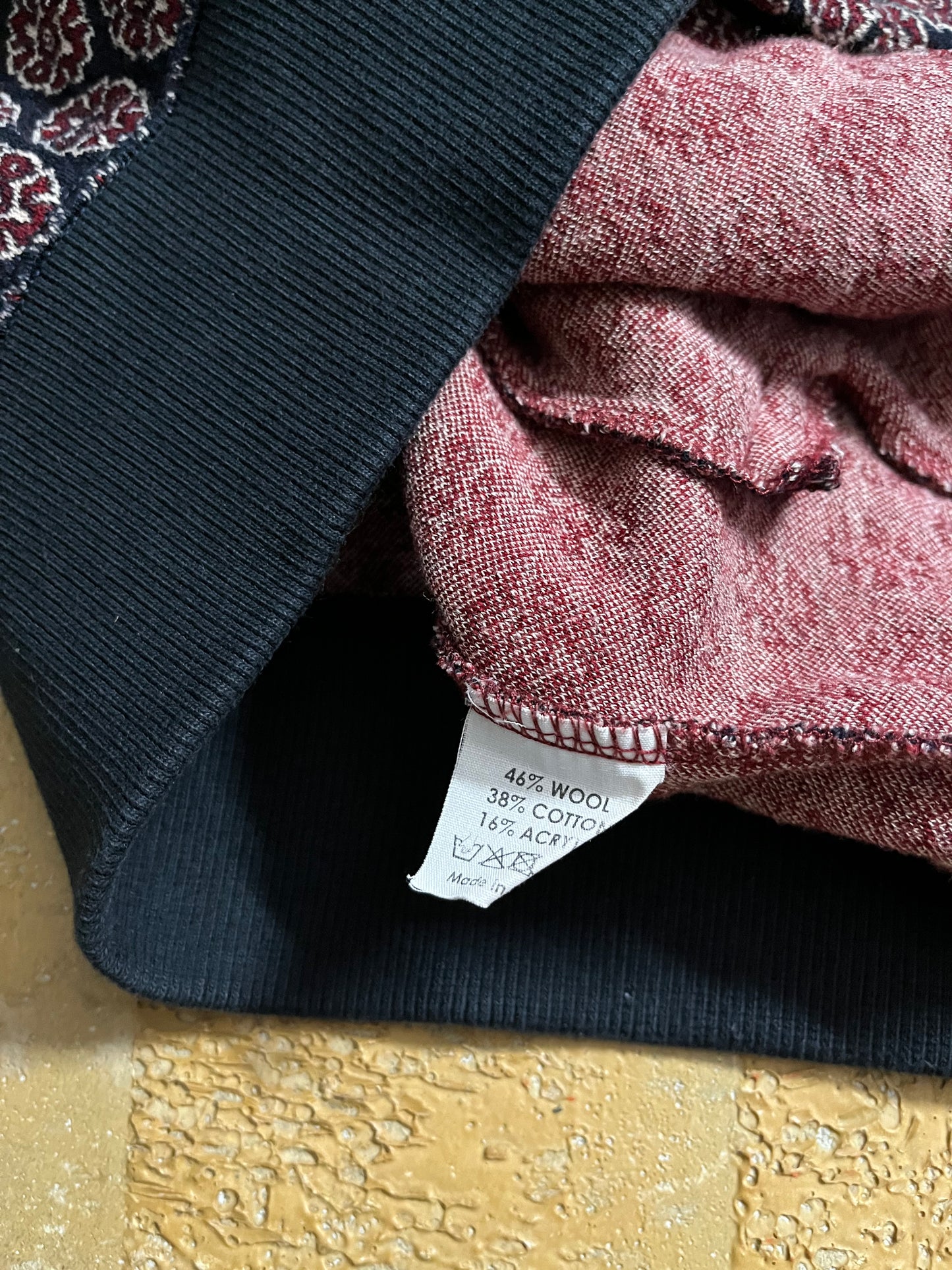 Dries van Noten 15AW monogram knit sweater - S