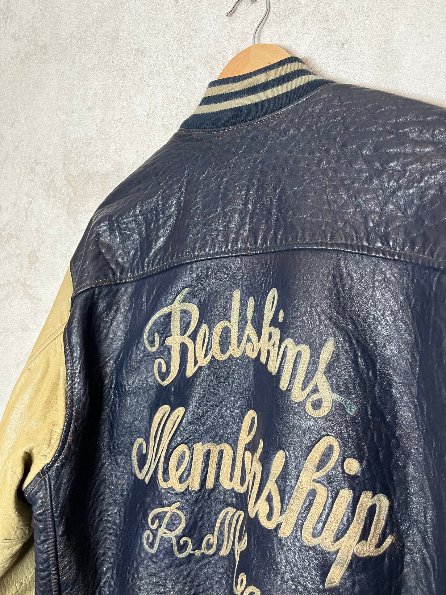 Redskins vintage leather motor jacket - L