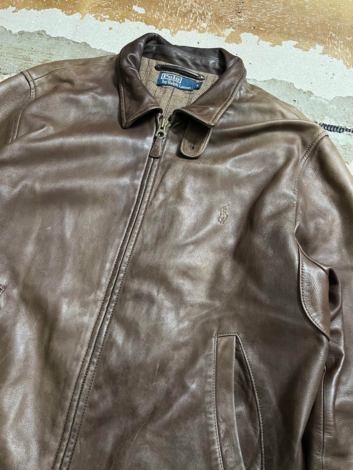 Ralph Lauren Lambskin patina jacket - L