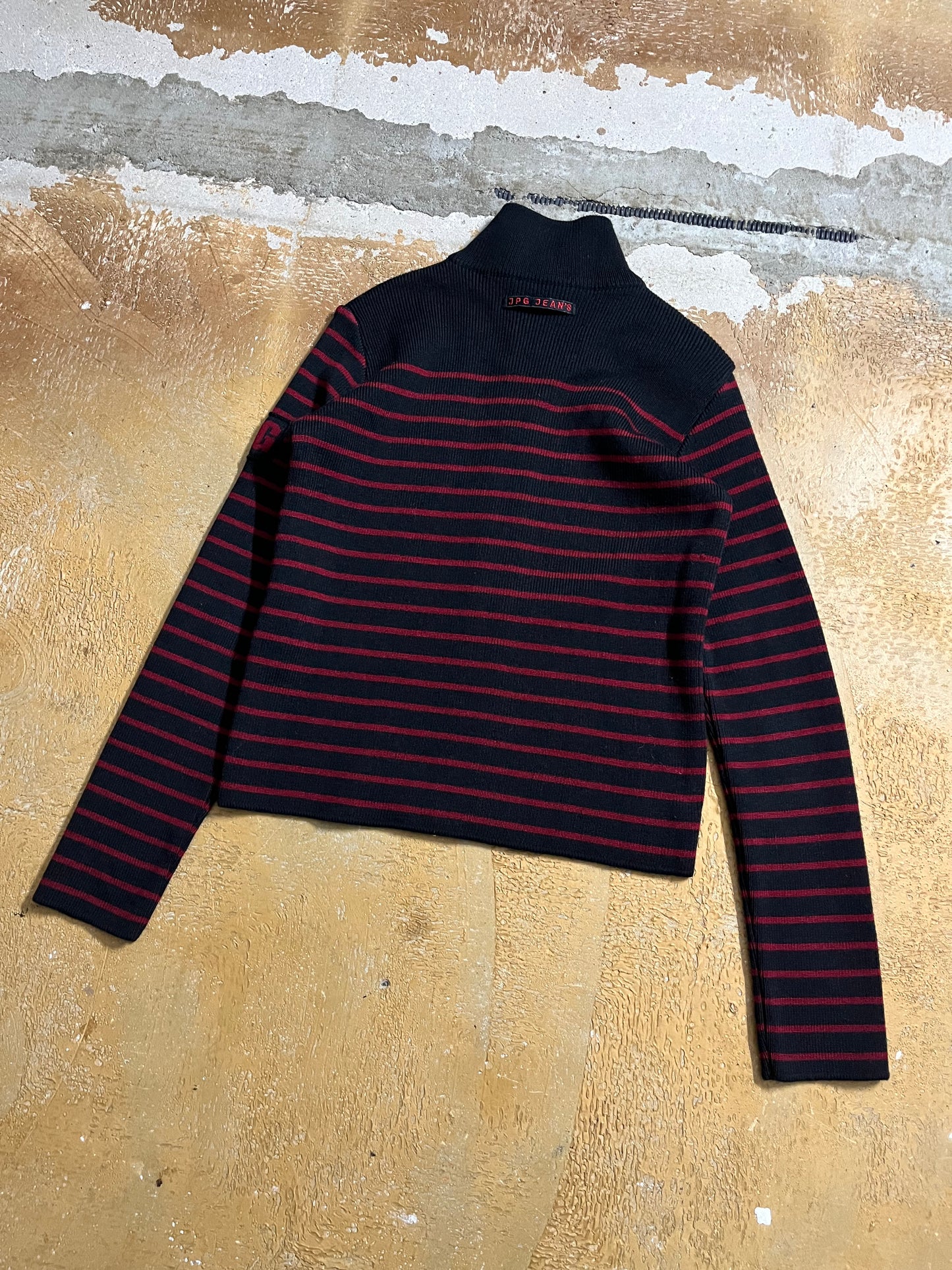 Jean Paul Gaultier knit zip-up sweater - XS