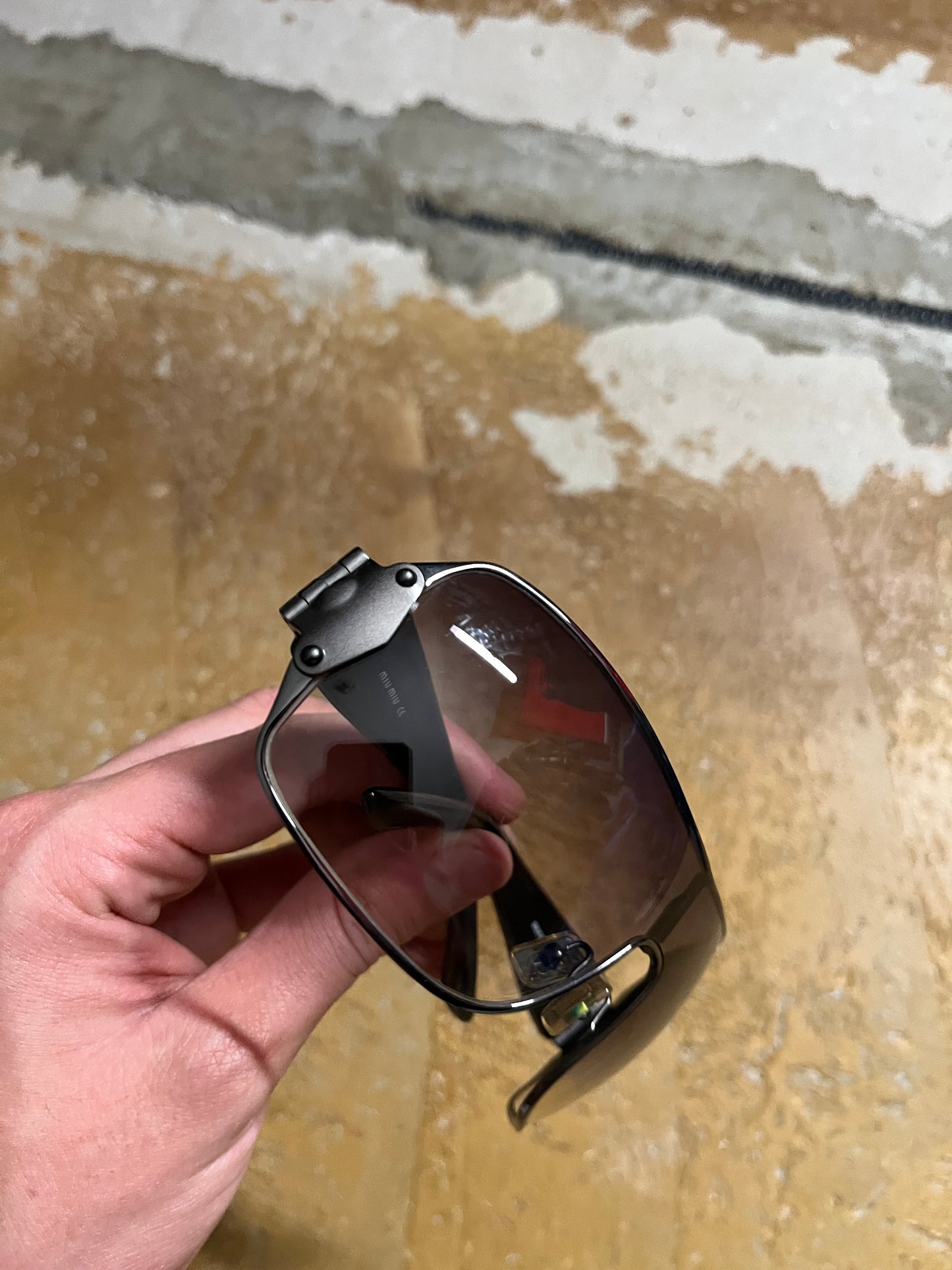 Miu Miu vintage shield sunglasses + box