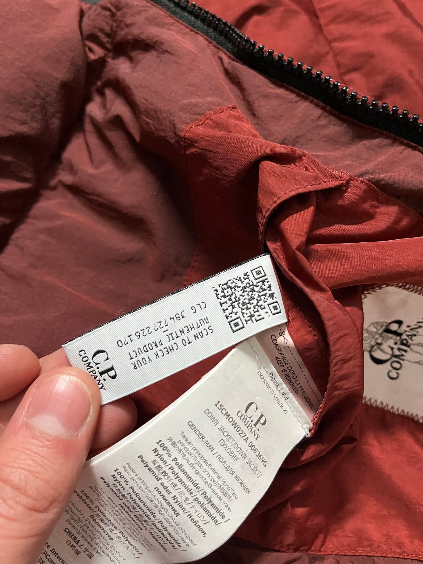 CP Company puffer down jacket - L