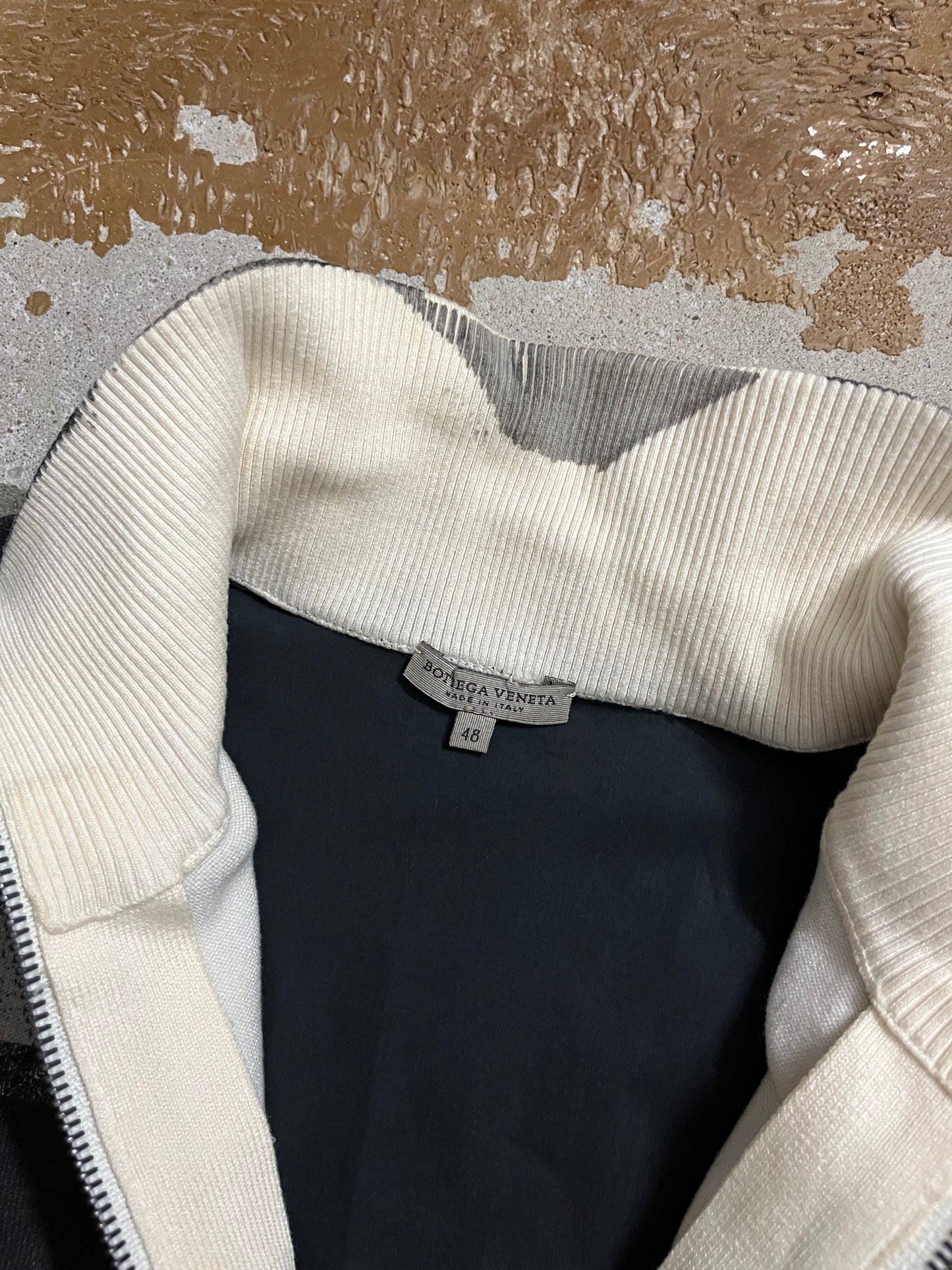 Bottega Veneta ‘22 sample knit zip up sweater - S