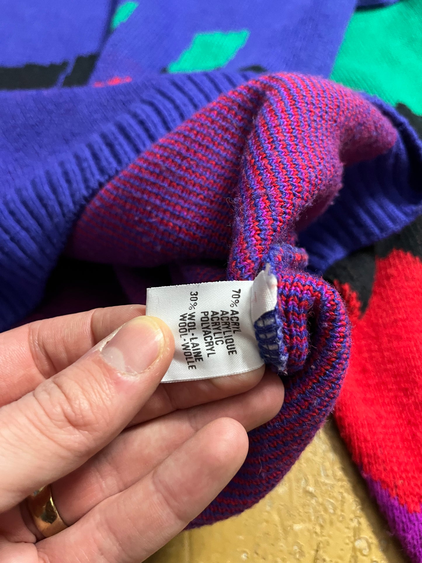 O’neill vintage wool knit sweater - S