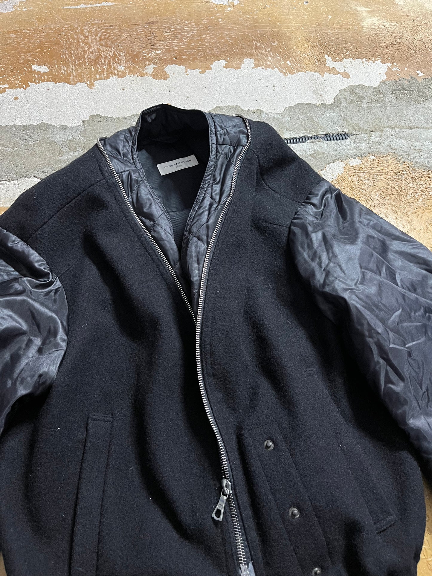 Dries van Noten vintage FW2007 gimp fill zip gimp bomber jacket - S