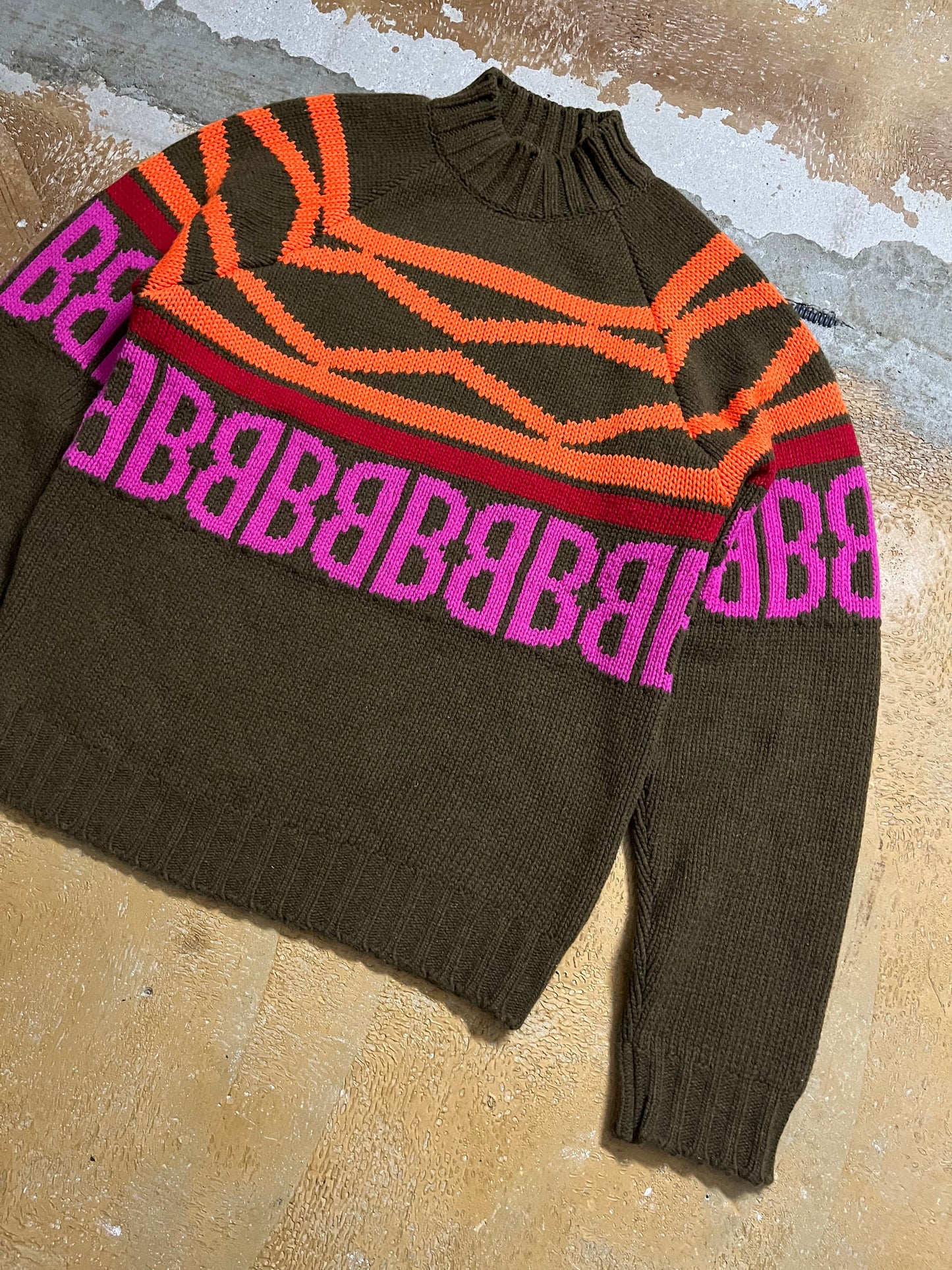 Dirk Bikkemberg vintage heavy knit wool sweater - L