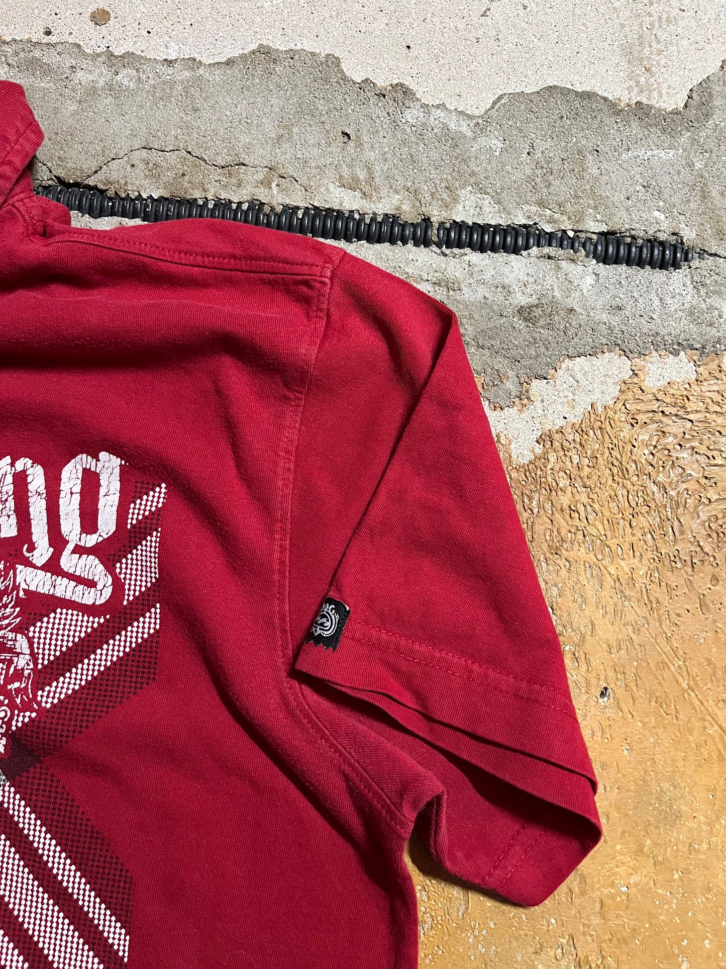 Billabong vintage red polo tee shirt - S
