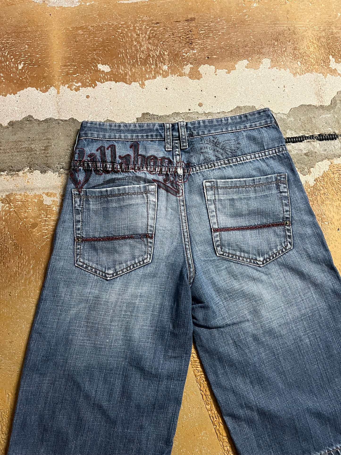 Billabong vintage denim embroidered shorts - XS