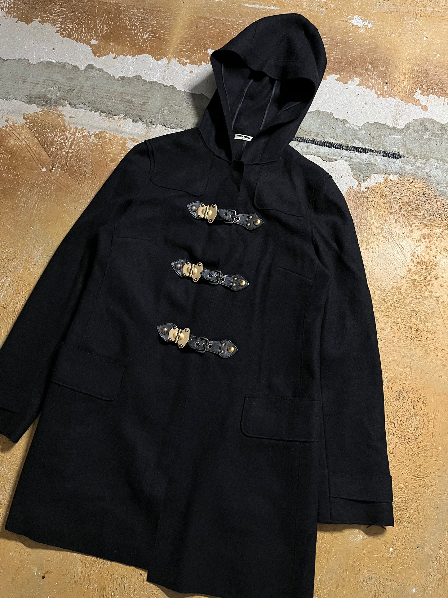 Miu Miu Wool buckle jacket - M