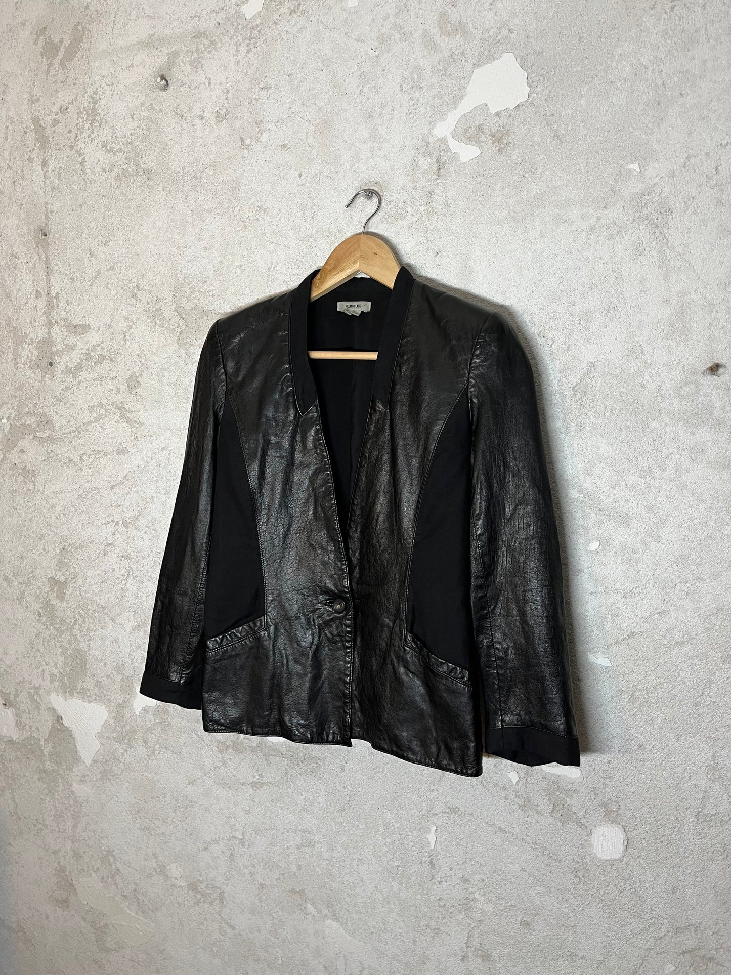 Helmut Lang vintage sheepskin leather jacket