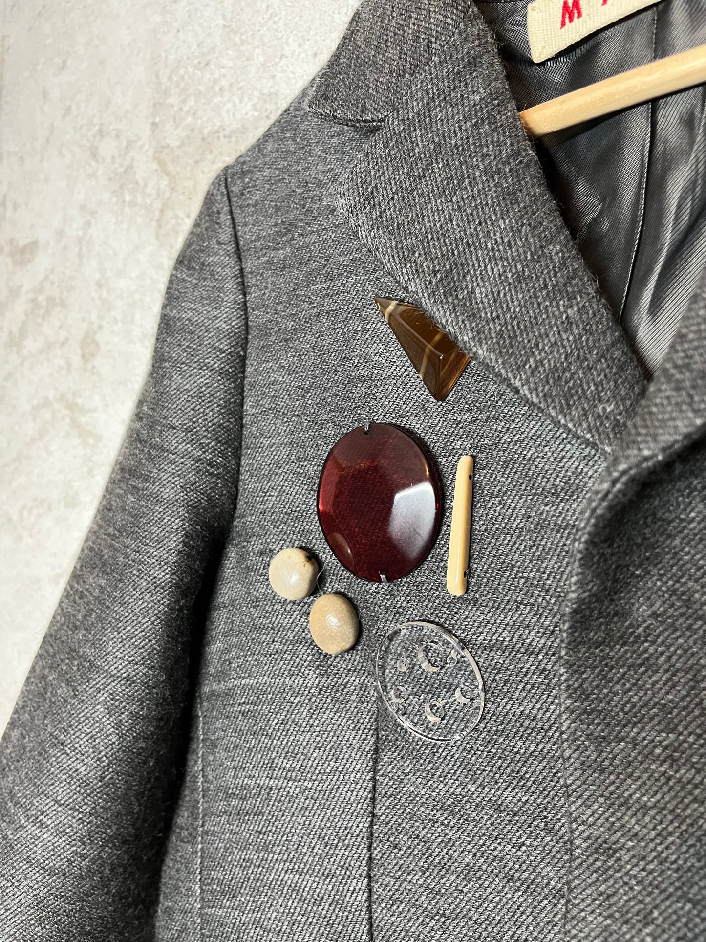 Marni 100% wool beaded blazer jacket - S