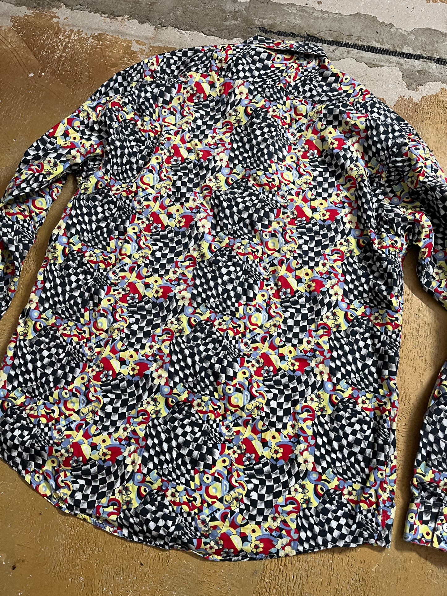 Versace V2 multicolor psychedelic shirt - XL