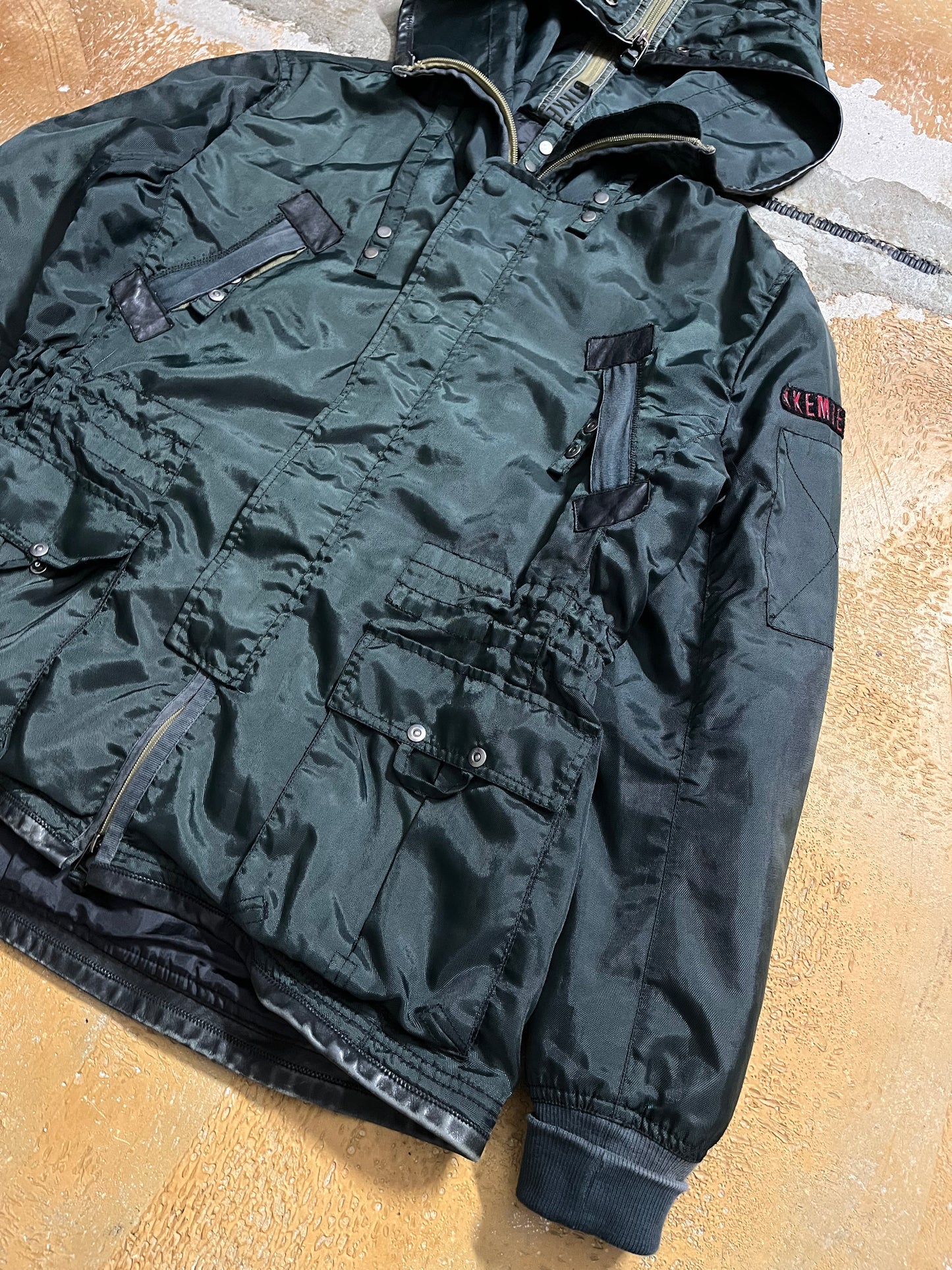 Dirk Bikkembergs multizip multipocket cargo jacket - M