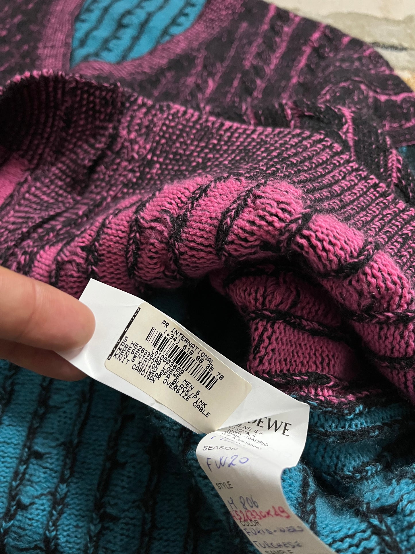 LOEWE SAMPLE knit cardigan sweater -