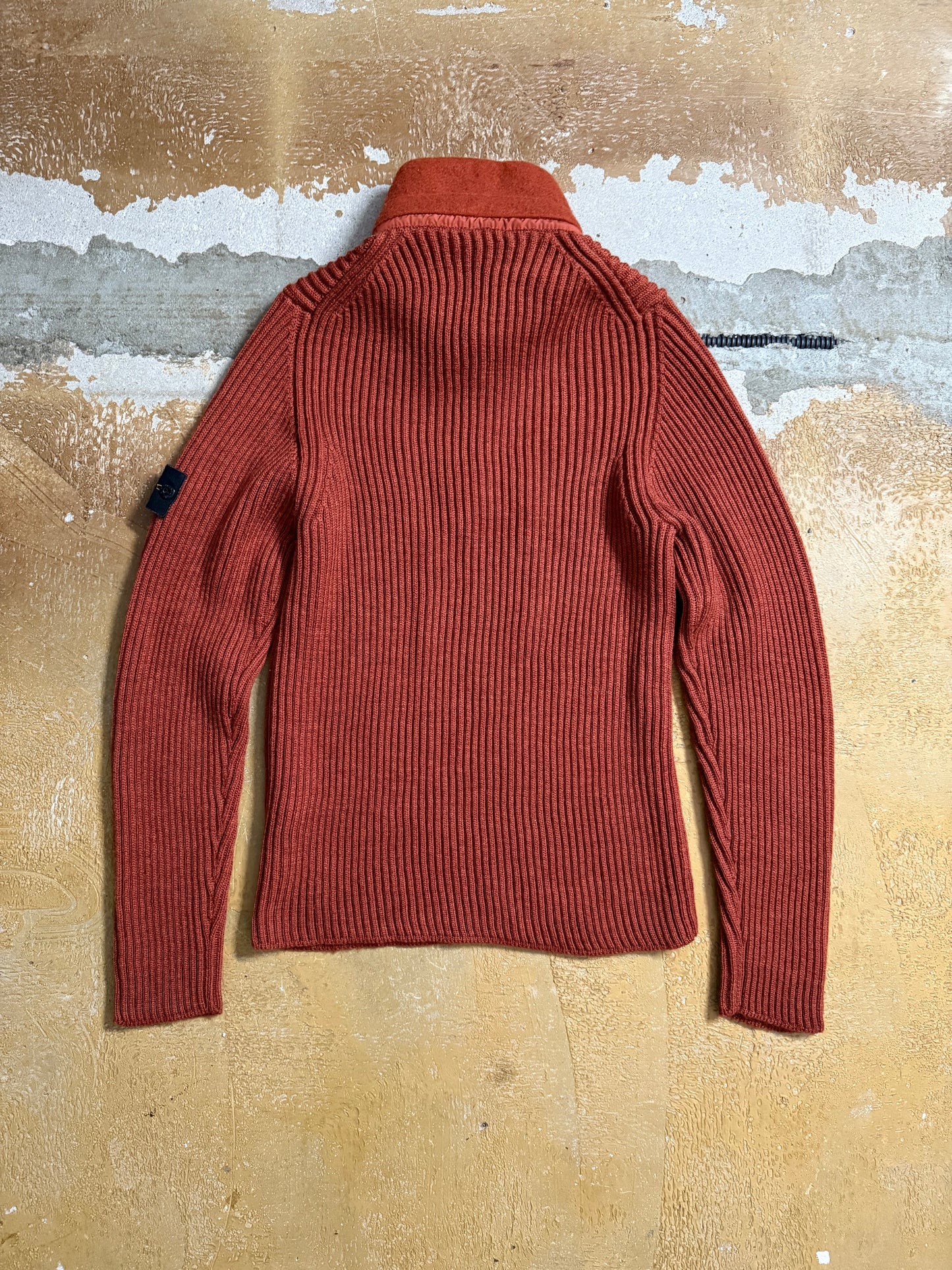 Stone Island orange knit sweatshirt - S
